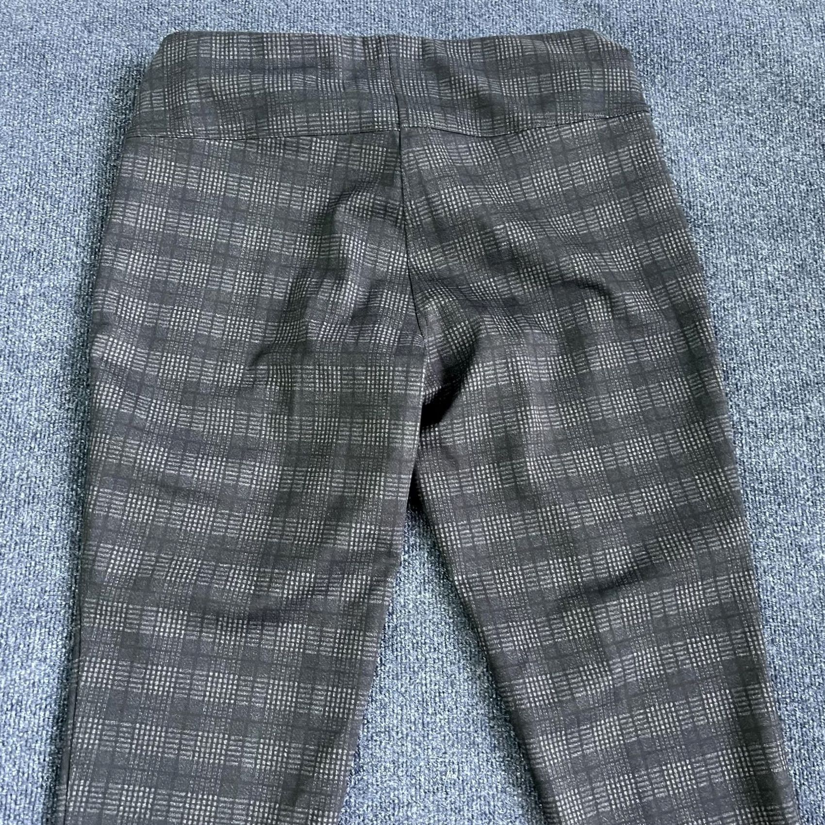 Vintage Zac & Rachel Woman Plus Size Dress Pants Gray Plaid Ponte Tapered Leg Pull On Size 40" / US 18 - 4 Thumbnail