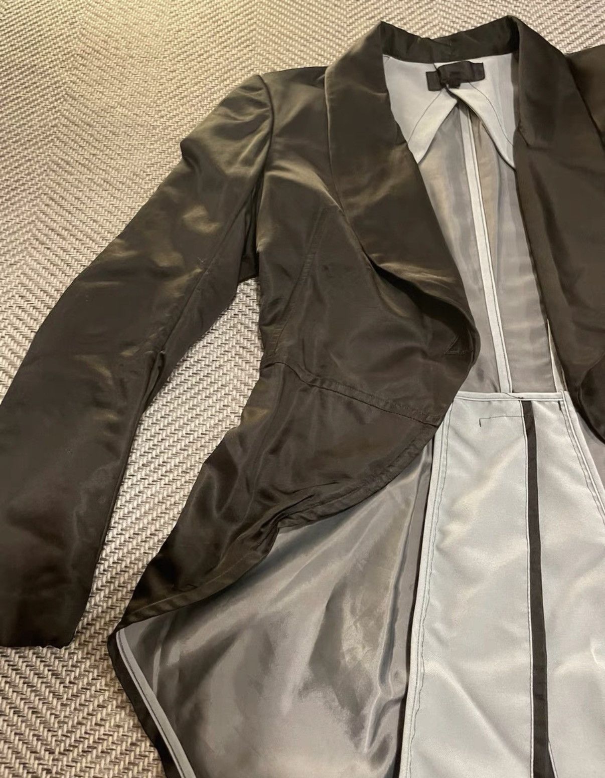 Comme des Garcons COMME DES GARCONS AD2004 Black Tuxedo Blazer K24 Size S / US 4 / IT 40 - 4 Thumbnail