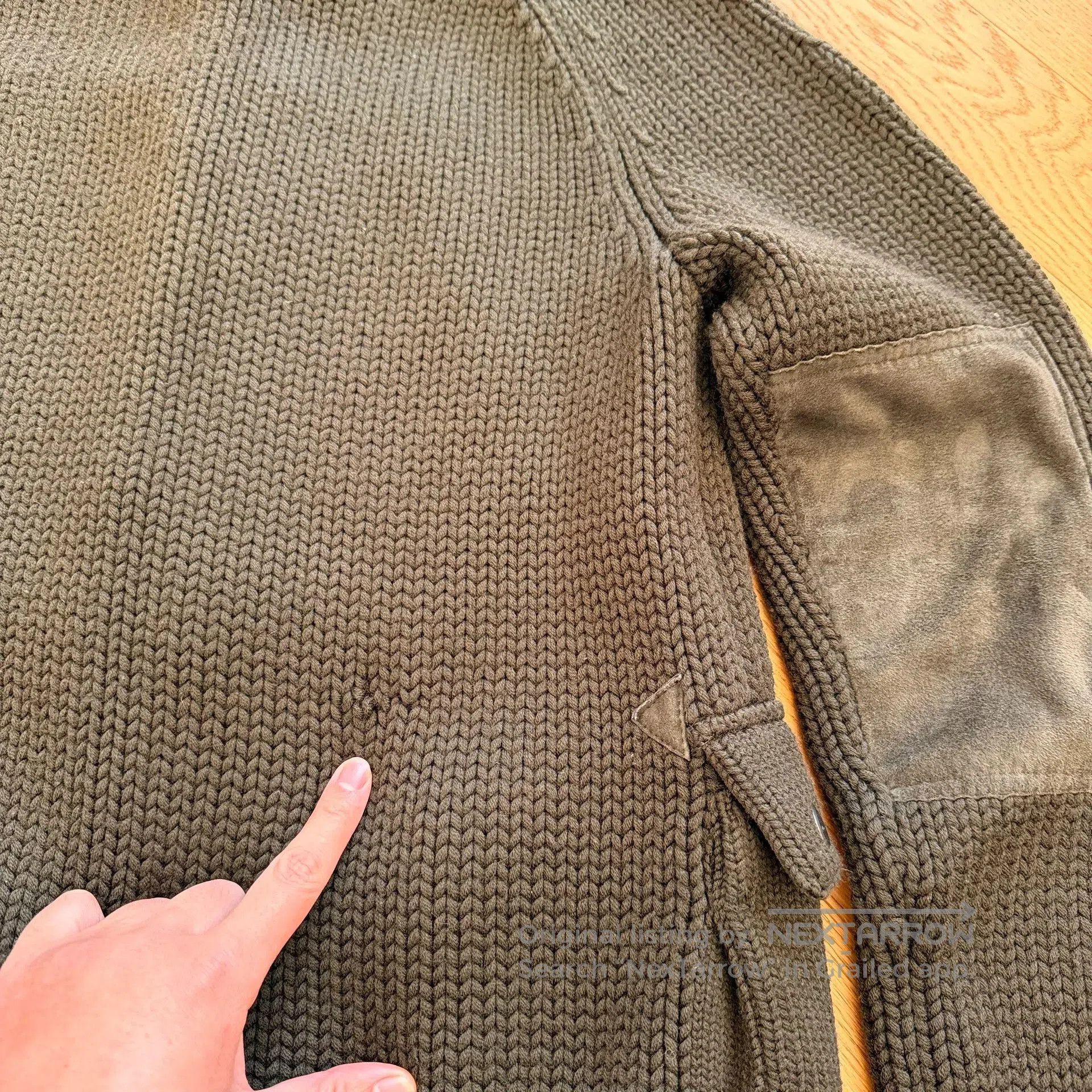 RLX Ralph Lauren Heavy Merino Wool and Leather Jacket. Size US M / EU 48-50 / 2 - 9 Thumbnail