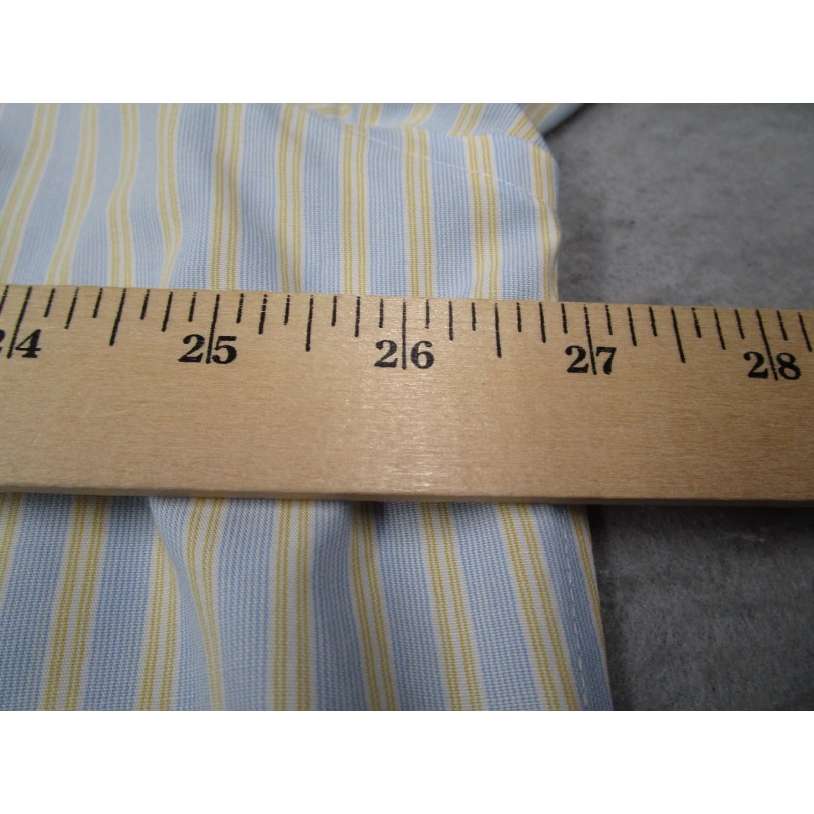 Brooks Brothers Brooks Brothers Men's Classic Dress Shirt 17.5 34 Blue Striped Non-Iron Button Up Business Casual Size 34R - 5 Thumbnail