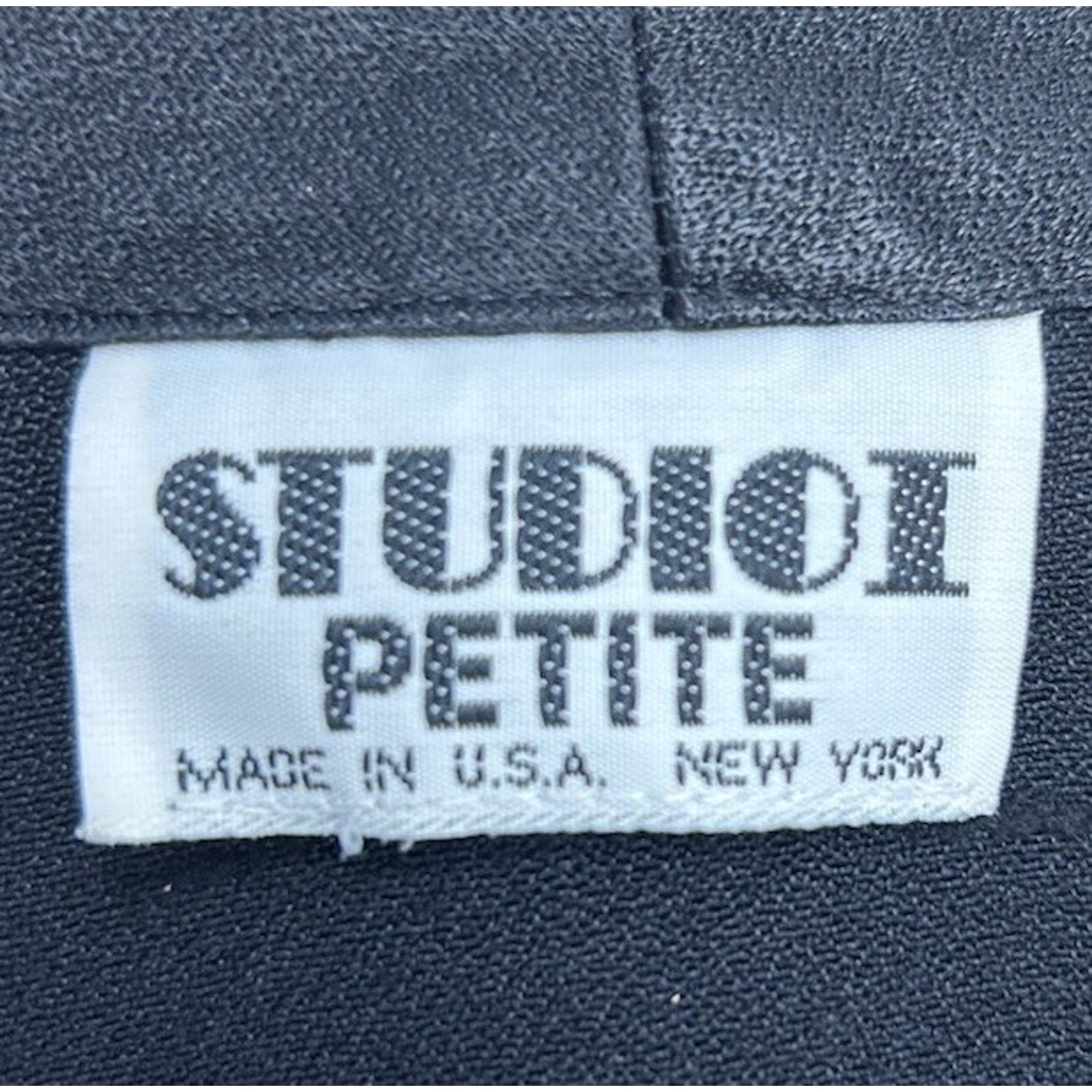 Other STUDIO I petite Black Blazer Top Sz 8 PM Black buttons Size M / US 6-8 / IT 42-44 - 7 Thumbnail