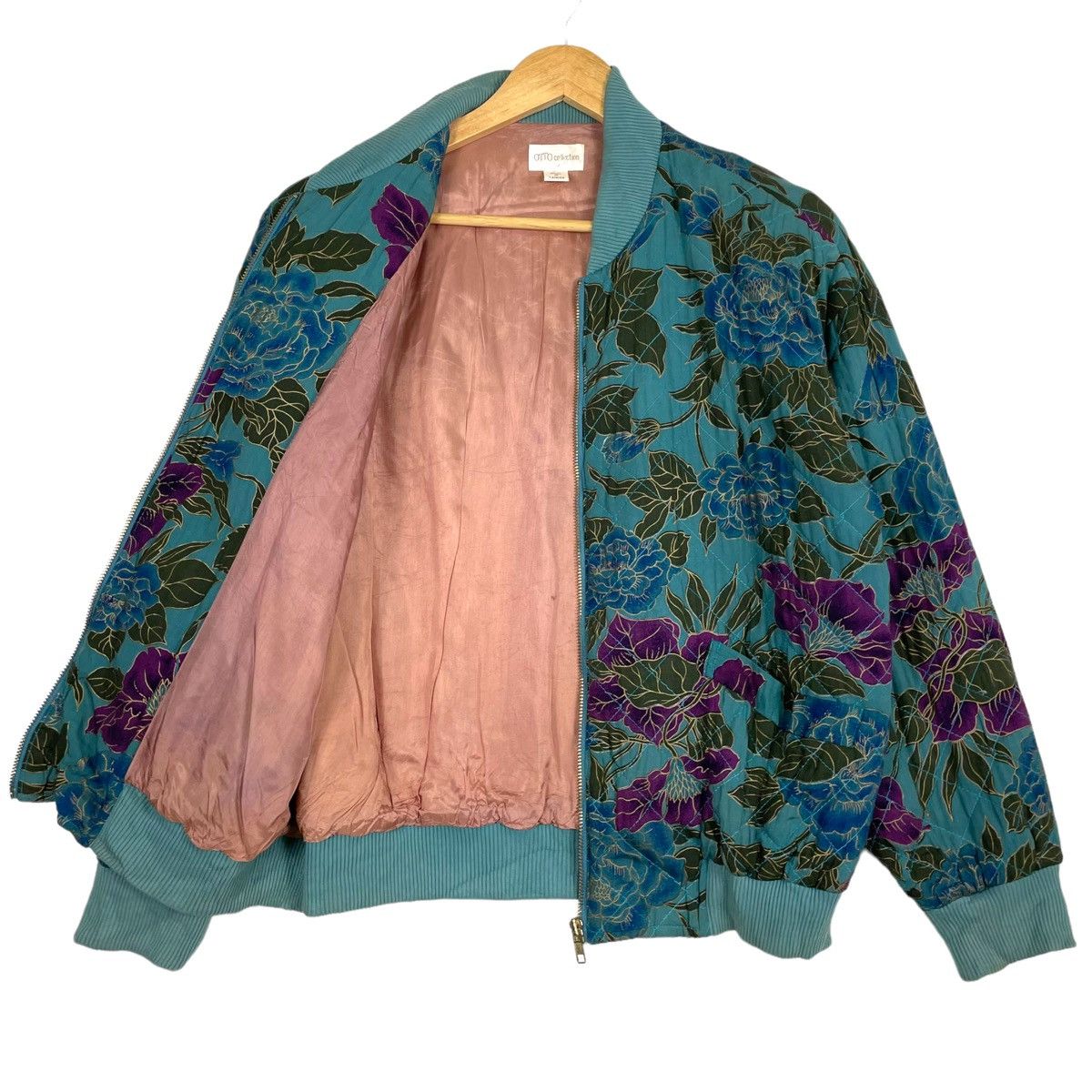 Japanese Brand × Otto × Vintage 💥80s OTTO FLORAL INSPIRED KAPITAL ZIPPER JACKET Size US M / EU 48-50 / 2 - 2 Thumbnail