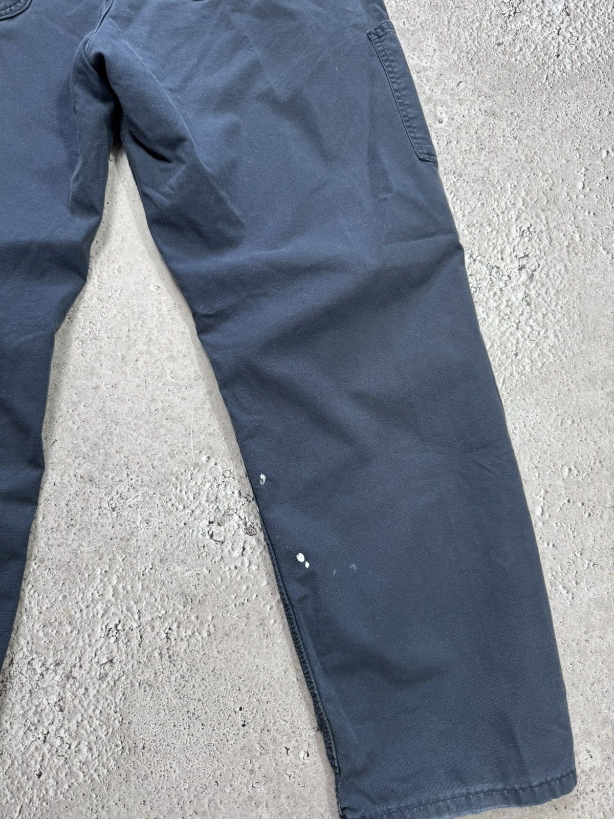 Carhartt Carhartt Distressed Carpenter Work Pants Navy Blue 36x32 Size US 36 / EU 52 - 8 Thumbnail