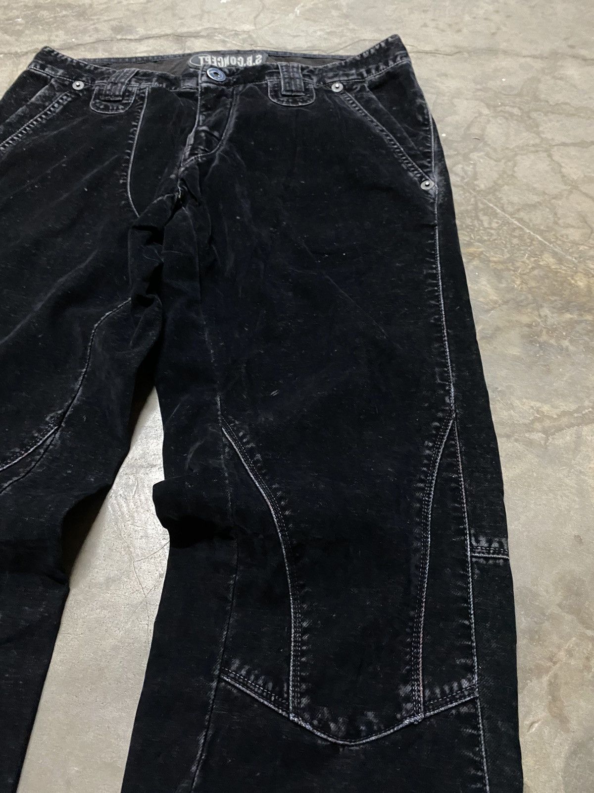 Japanese S.B Concept Velvet Hi-Stance Pants