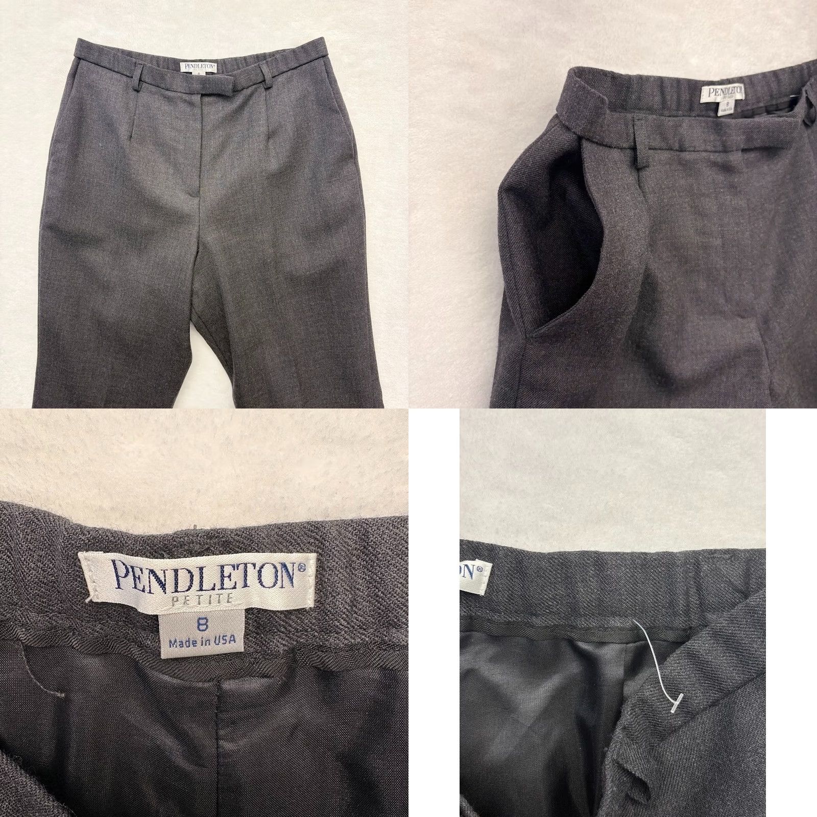 Pendleton VINTAGE Pendleton Pants Womens 8P Pleated Wool Size PETITE High Rise Trouser Size 30" / US 8 / IT 44 - 9 Thumbnail