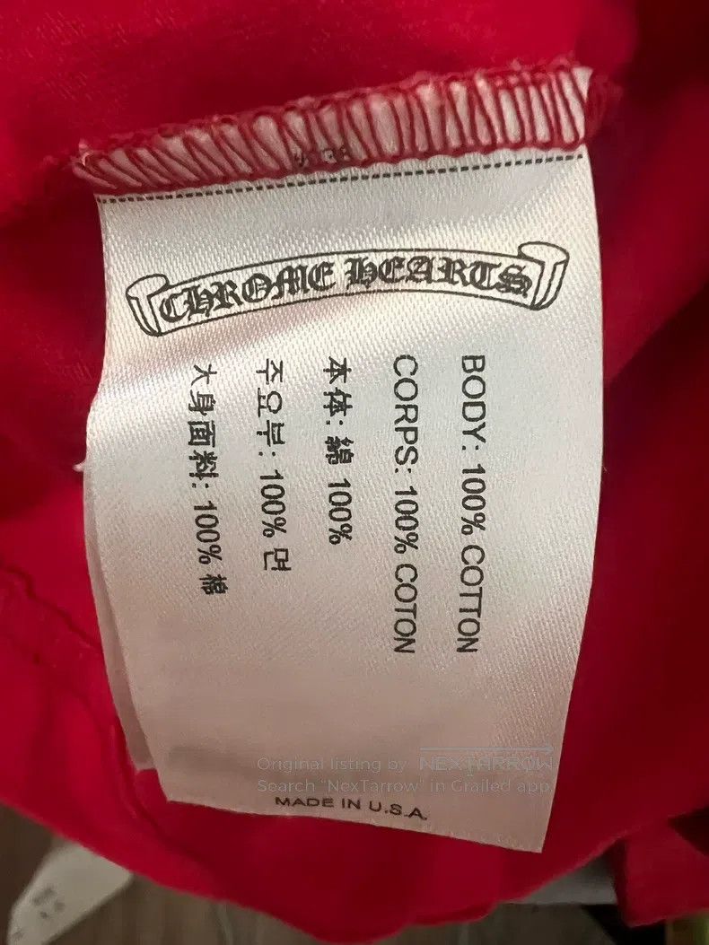 Chrome Hearts CHROME HEARTS Size S Red scroll long sleeve Size US S / EU 44-46 / 1 - 5 Thumbnail