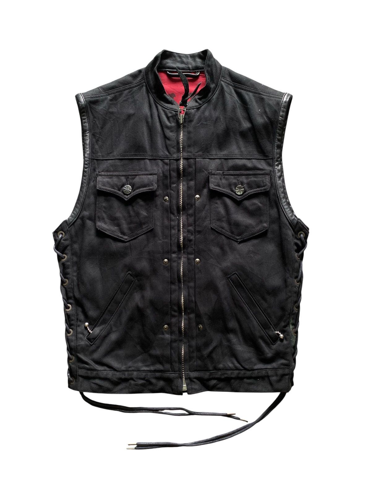 Vintage Vtg Skull Flight Vest Ride Size US M / EU 48-50 / 2 - 2 Thumbnail