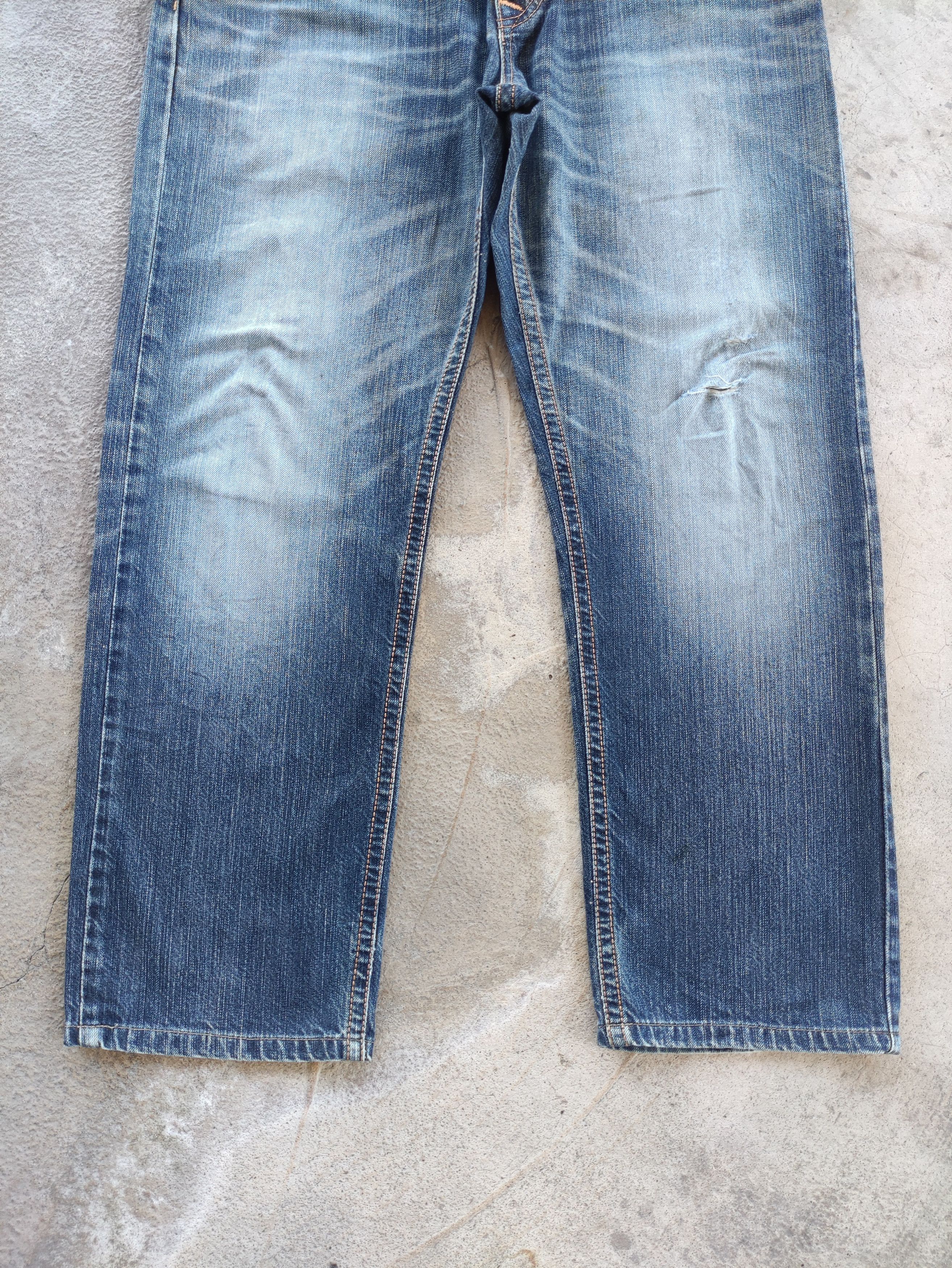 Edwin Vintage Edwin Japan Jean Distressed Faded Denim Pants Size US 37 - 4 Thumbnail