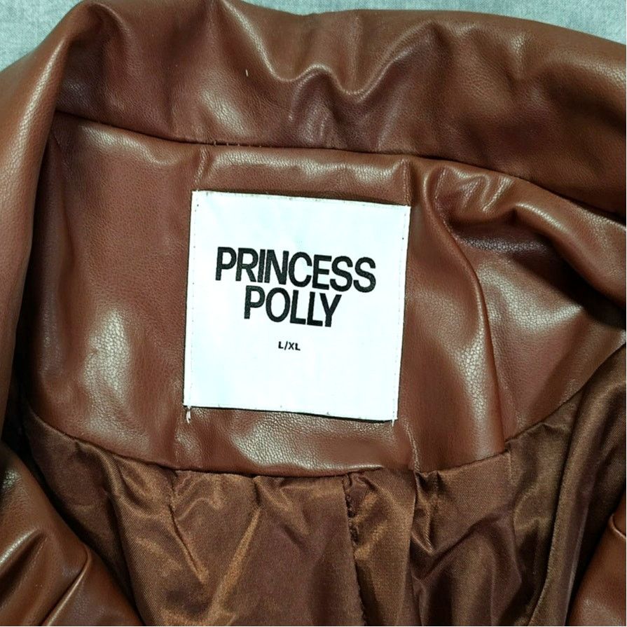 PRINCESS POLLY Princess Polly Morrison Faux leather button blazer wms L/XL Size L / US 10 / IT 46 - 4 Thumbnail