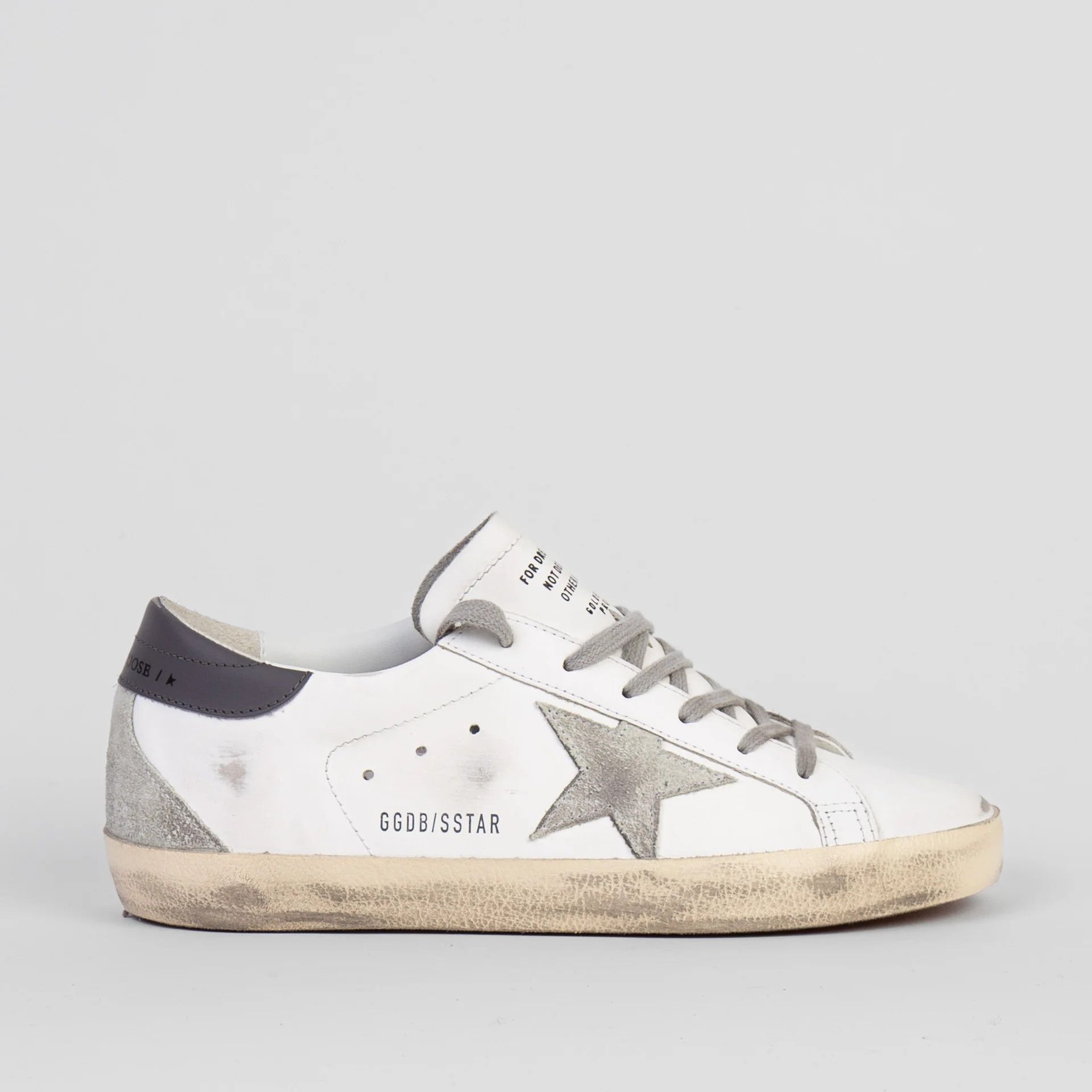 Golden Goose o1s22i1n1224 Leather Super-Star Sneakers in White Grey Size US 11 / IT 41 - 1 Thumbnail