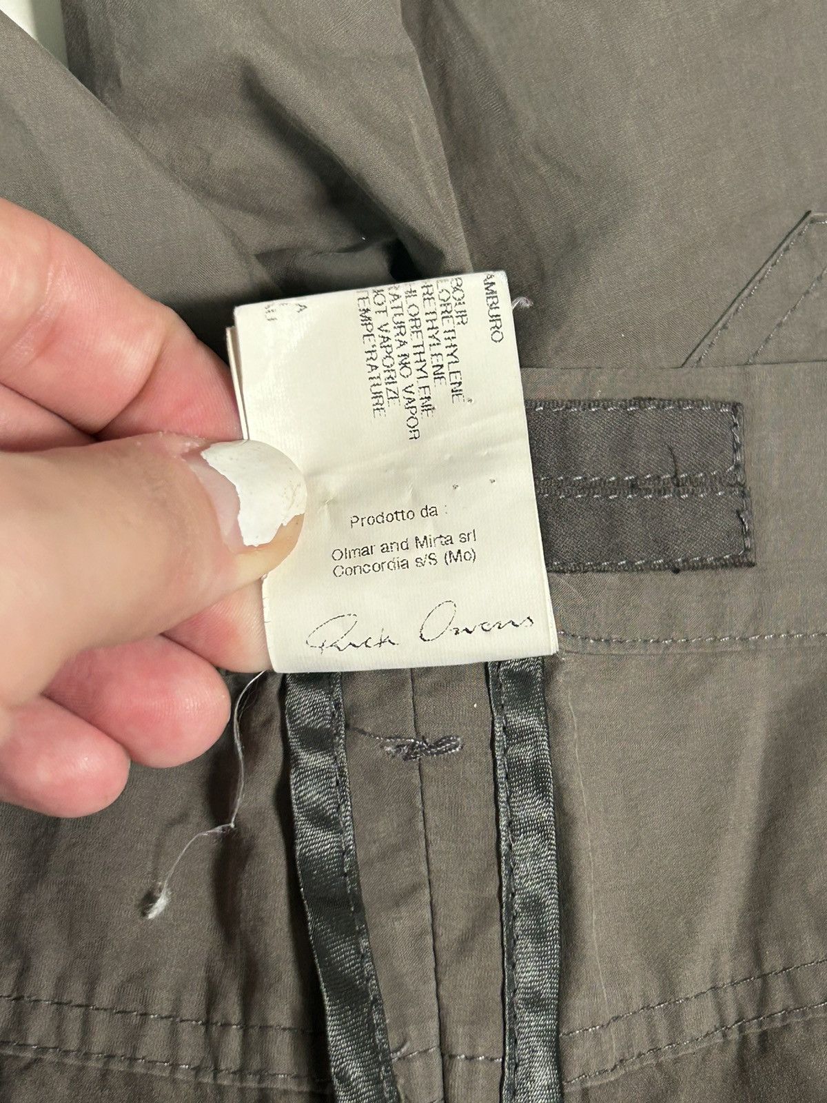 Rick Owens SS10 Gleam Origami Pocket Slim Pants Size US 30 / EU 46 - 8 Thumbnail