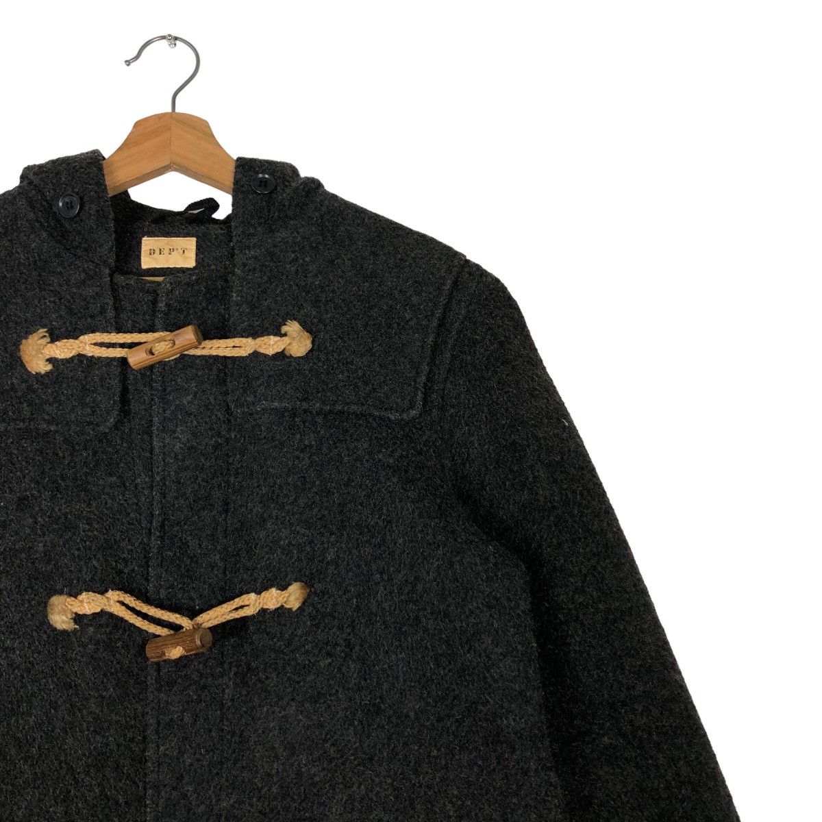 Issey Miyake 🔥Vtg Wool Duffle Jacket Wood Button Dept Issey Miyake Japan Size US M / EU 48-50 / 2 - 6 Thumbnail
