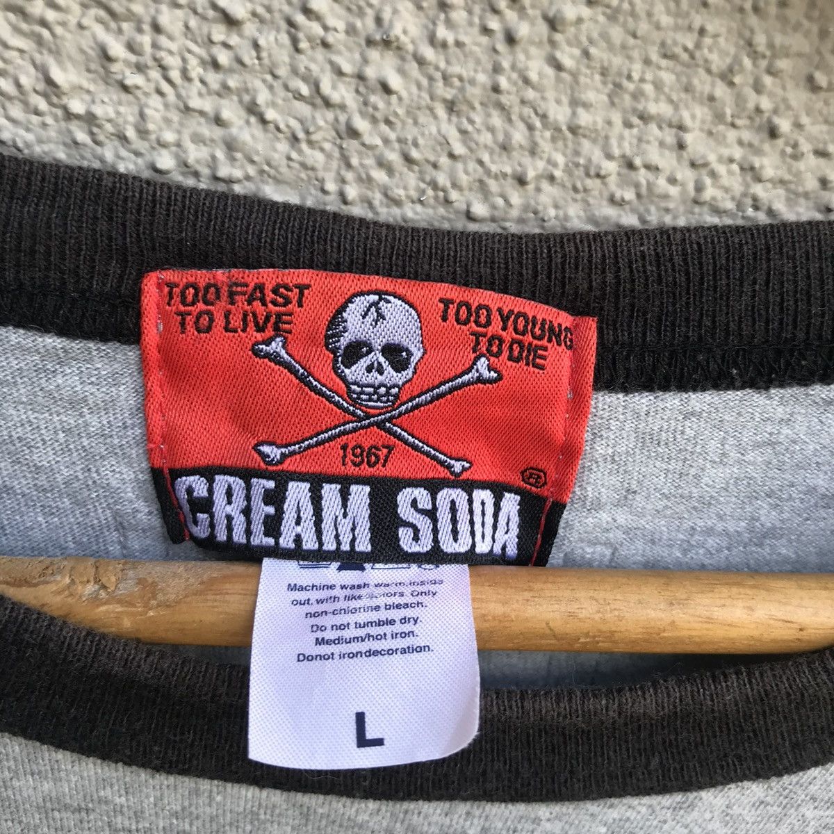 Japanese Brand CREAM SODA ringer tee punk japanese Size US L / EU 52-54 / 3 - 4 Thumbnail