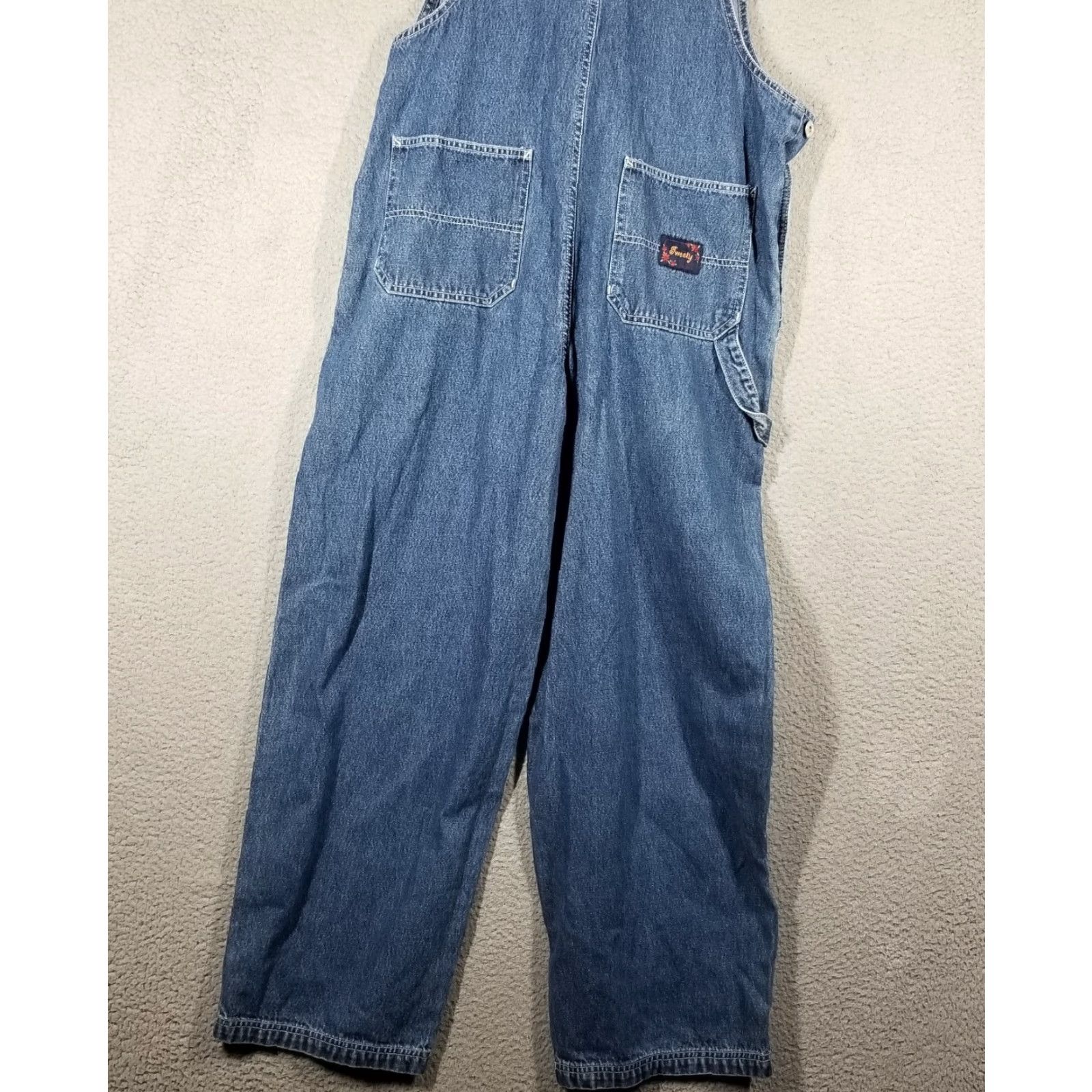 Vintage VINTAGE Looney Tunes Tweety Bird Overalls 32X28 Blue Denim Baggy 90s Unisex Adults Size US 32 / EU 48 - 5 Thumbnail