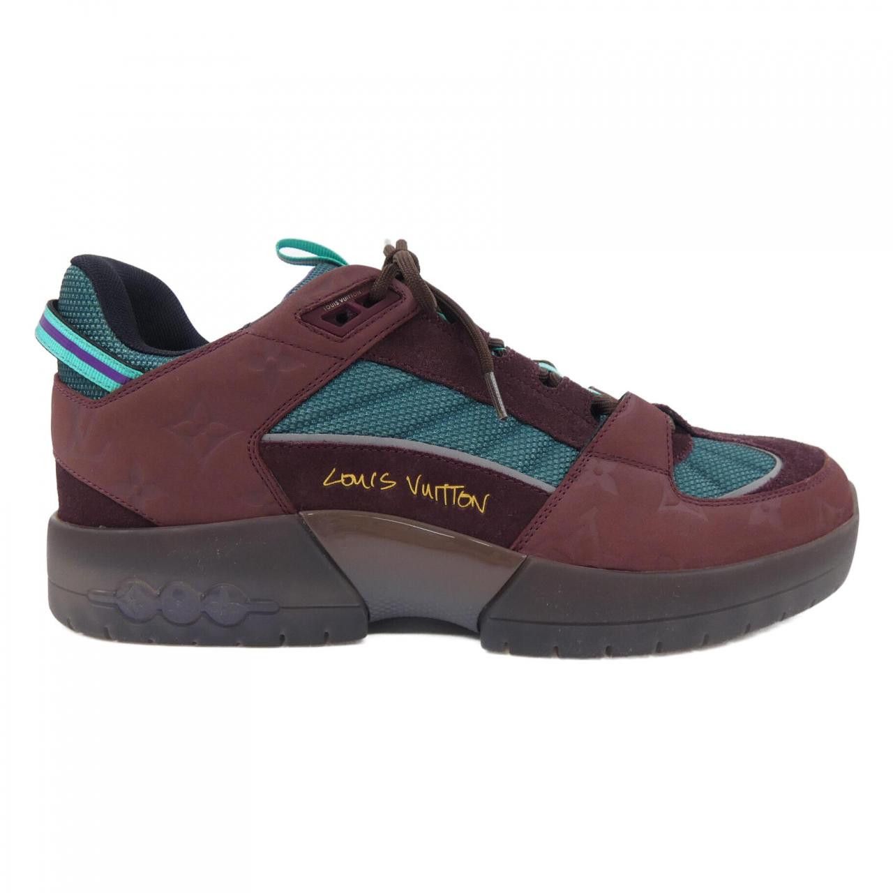 Louis Vuitton Louis Vuitton Avenue Line Sneakers Leather Shoes DUTY FREE for USA