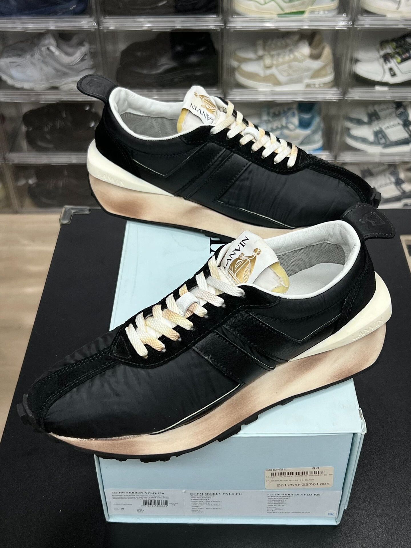 Lanvin Lanvin Casual Black Lowtop Sneakers 10 Men Size US 10 / EU 43 - 1 Thumbnail