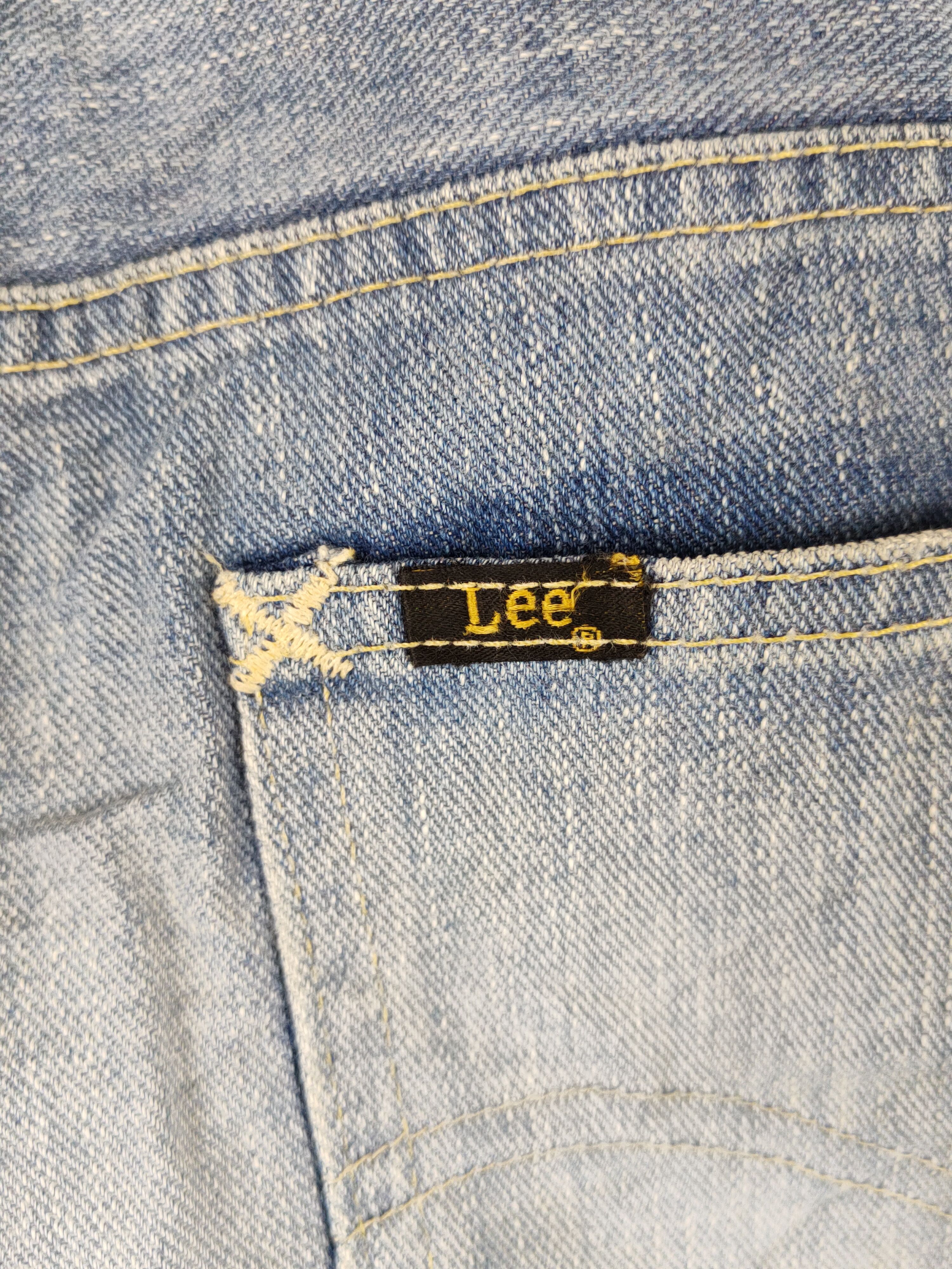 Lee Blue Faded Distressed Ripped Jeans #S1812