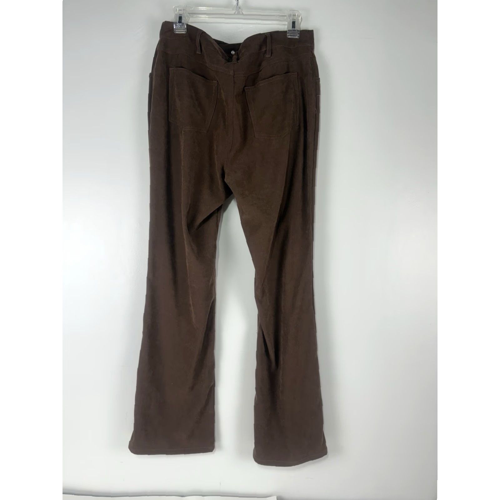 Denim & Co. Denim & Co Brown Embroidered Wide Leg Pants Womens Size 12 Size 34" / US 12 / IT 48 - 4 Thumbnail