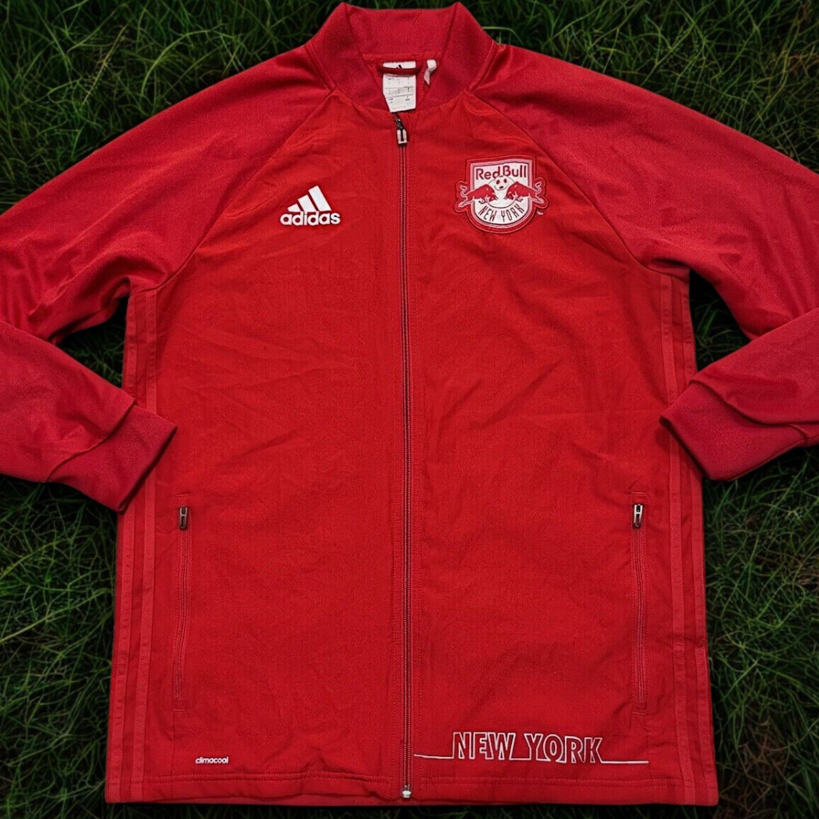 Adidas New York Red Bulls Adidas Climacool Jacket L MLS NWOT Size US L / EU 52-54 / 3 - 1 Thumbnail