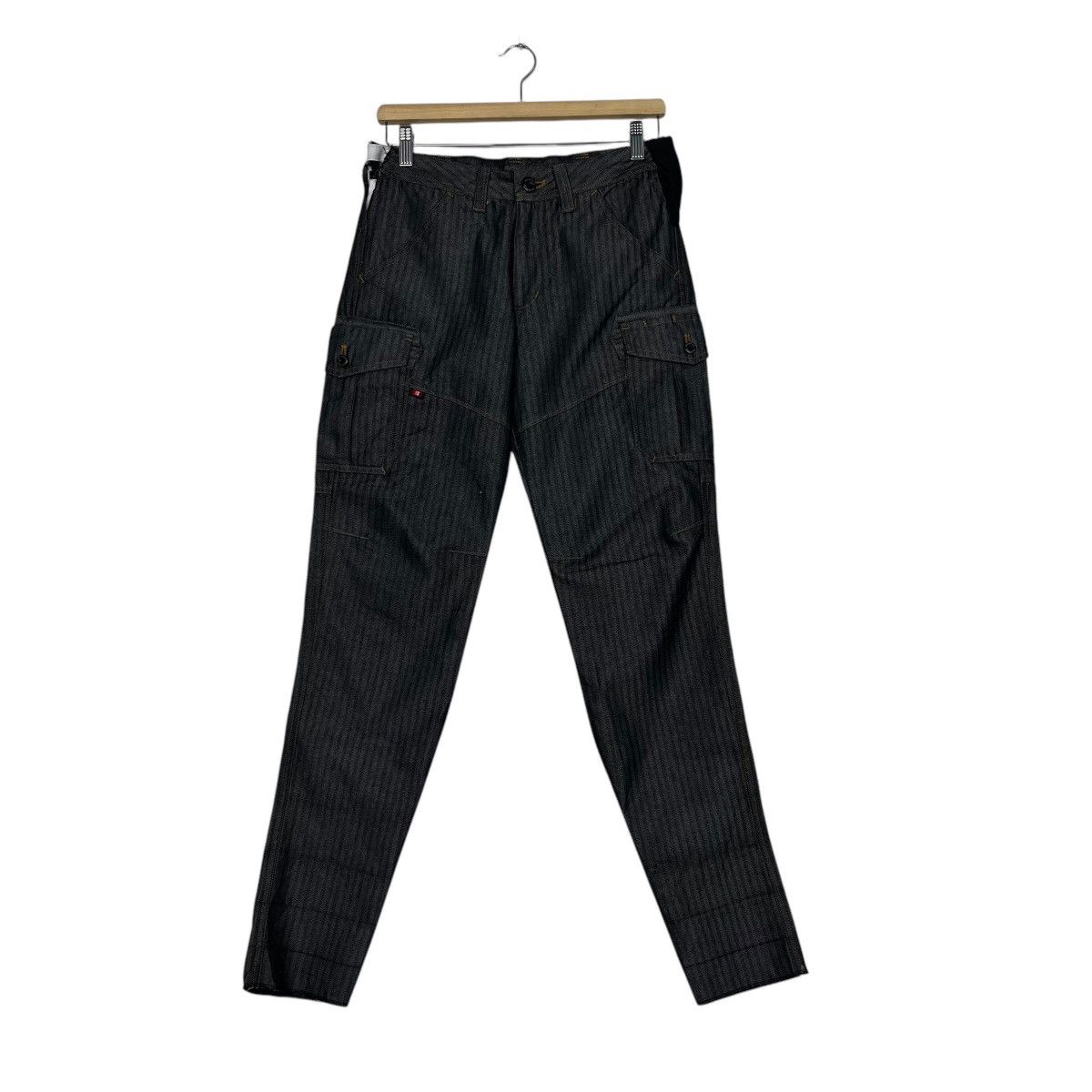 Japanese Brand Vintage Burtle Hickory Stripe Denim Jeans Size US 29 - 1 Thumbnail
