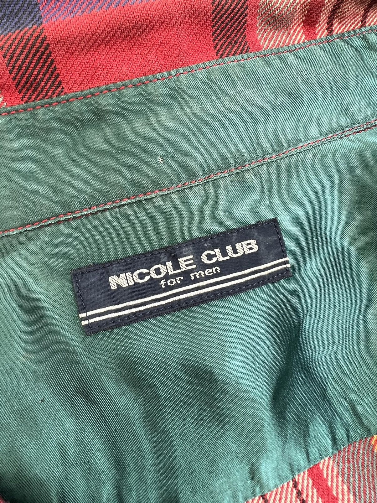 Nicole Club Vintage 90s Nicole Club For Men Plaid Tartan Flannel Shirt Size US L / EU 52-54 / 3 - 23 Thumbnail