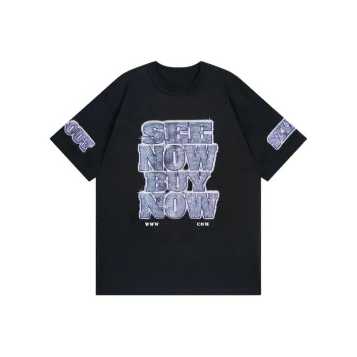 Balenciaga Balenciaga Black Oversized Graphic T-Shirt Size US L / EU 52-54 / 3 - 1 Thumbnail