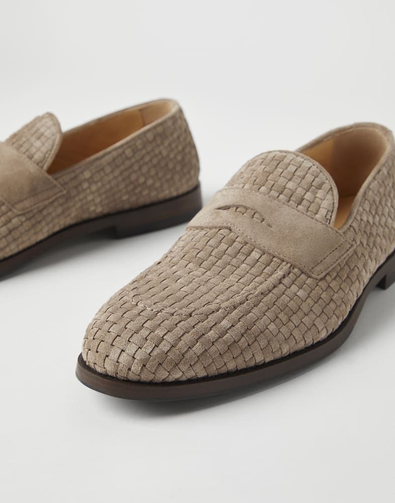 Brunello Cucinelli o1w1db10725 Pair Of Loafers in Beige Size US 9 / EU 42 - 4 Thumbnail