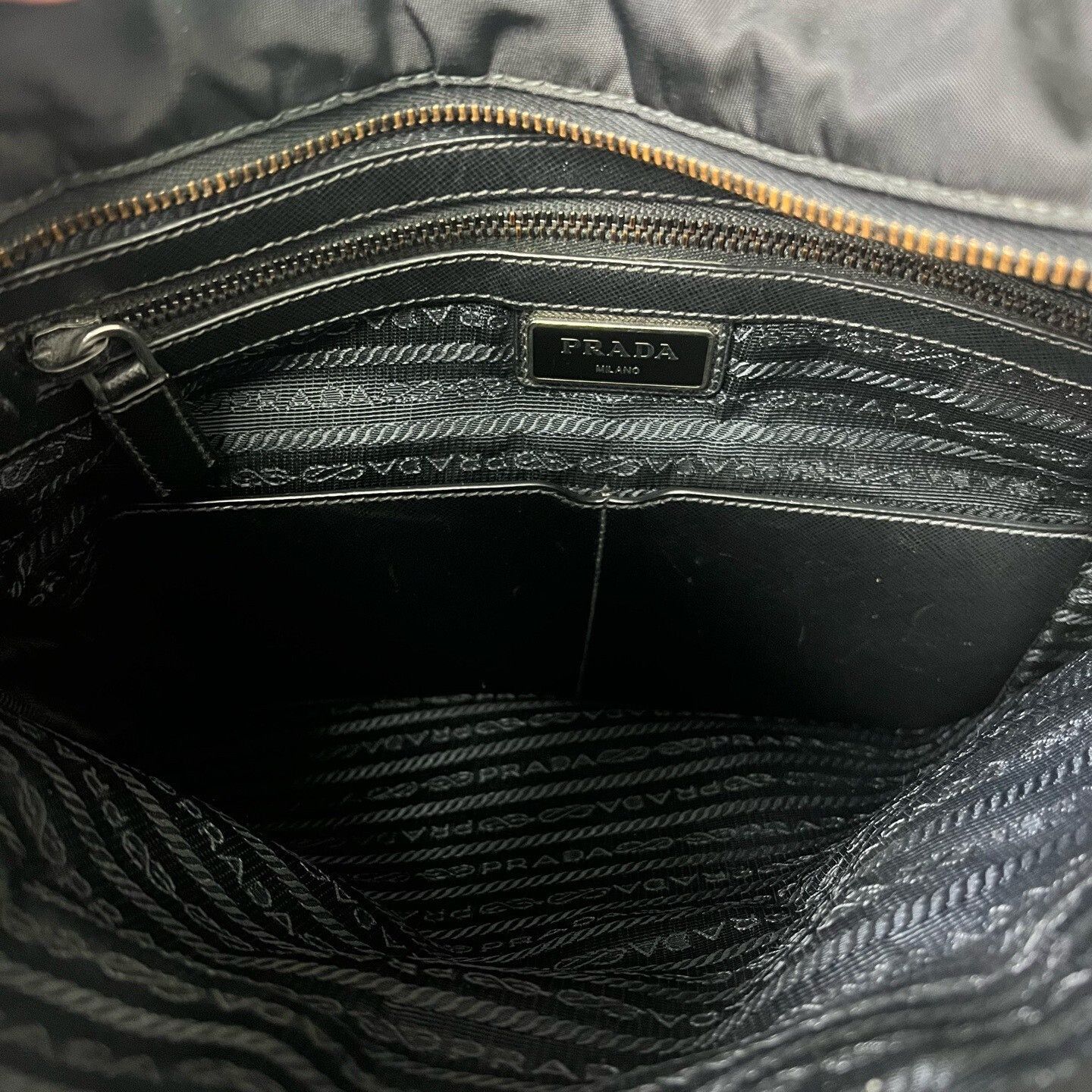 Prada Prada Triangle Logo Shoulder Bag Size ONE SIZE - 7 Thumbnail