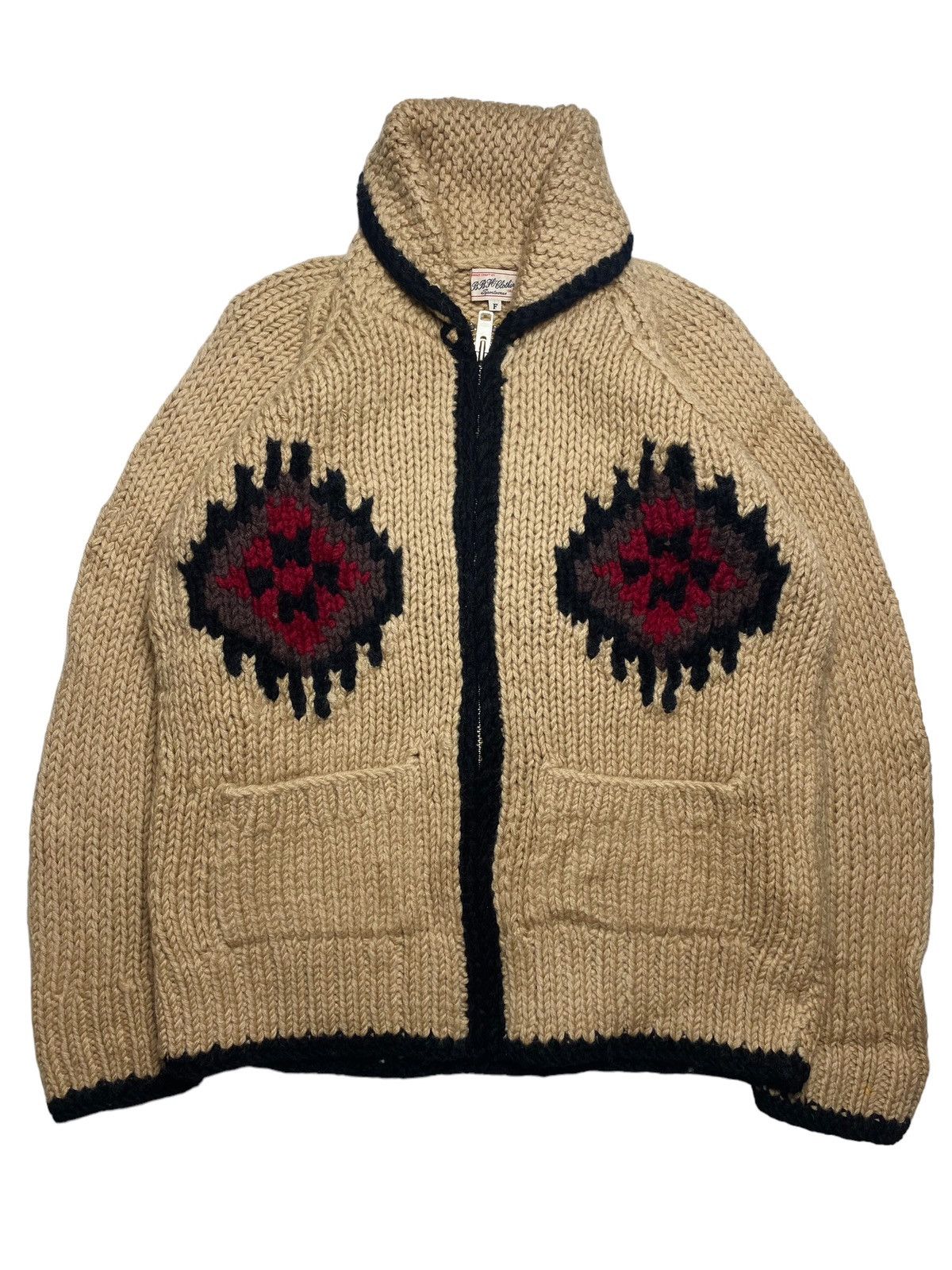 Designer × Japanese Brand 2000s BBH - Cunky Knitted Sweater Jacket Size US L / EU 52-54 / 3 - 1 Thumbnail