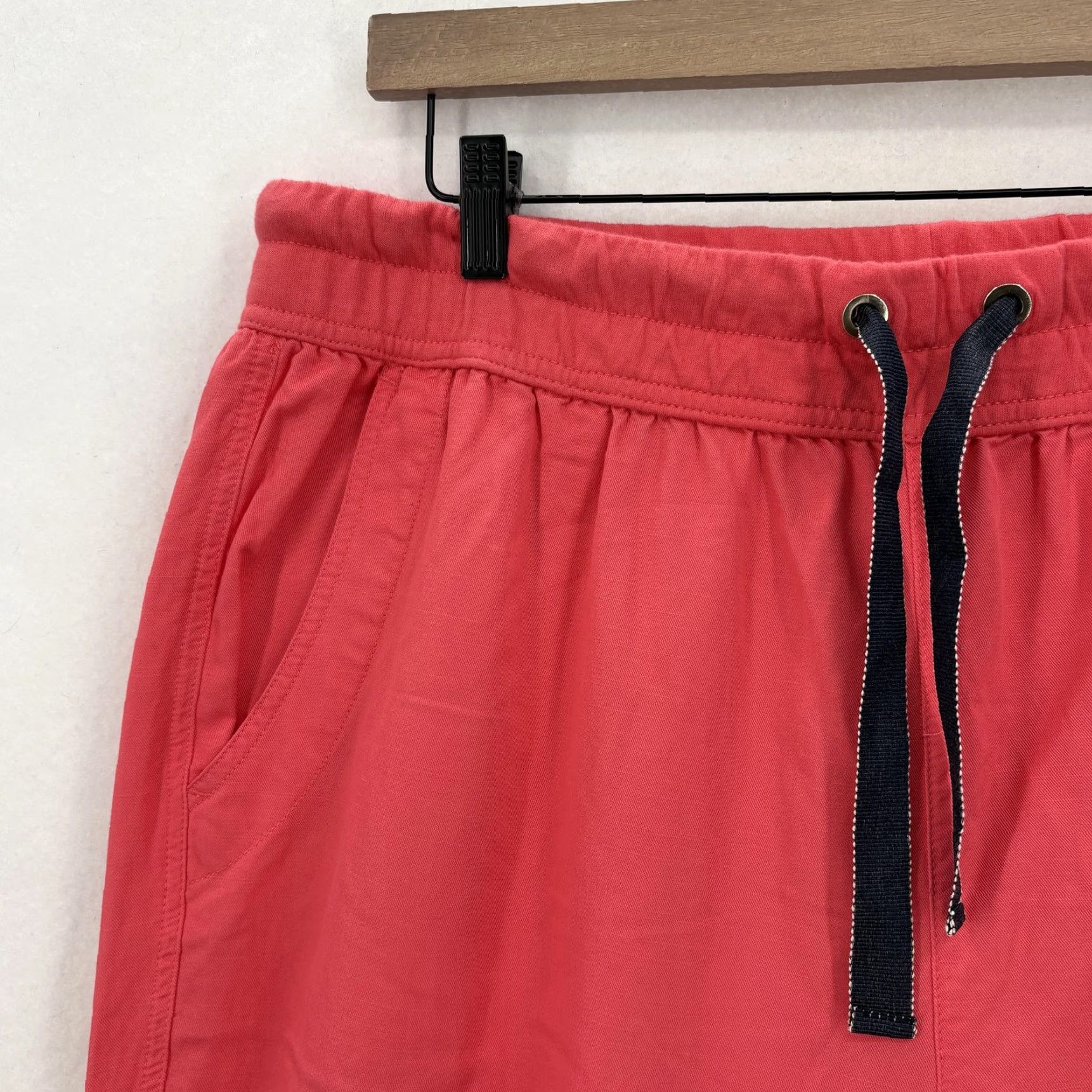 Tommy Hilfiger Tommy Hilfiger Palma Jogger Womens XL Pink Casual Drawstring Pants Tapered Relaxed Size 40" / US 18 - 3 Thumbnail