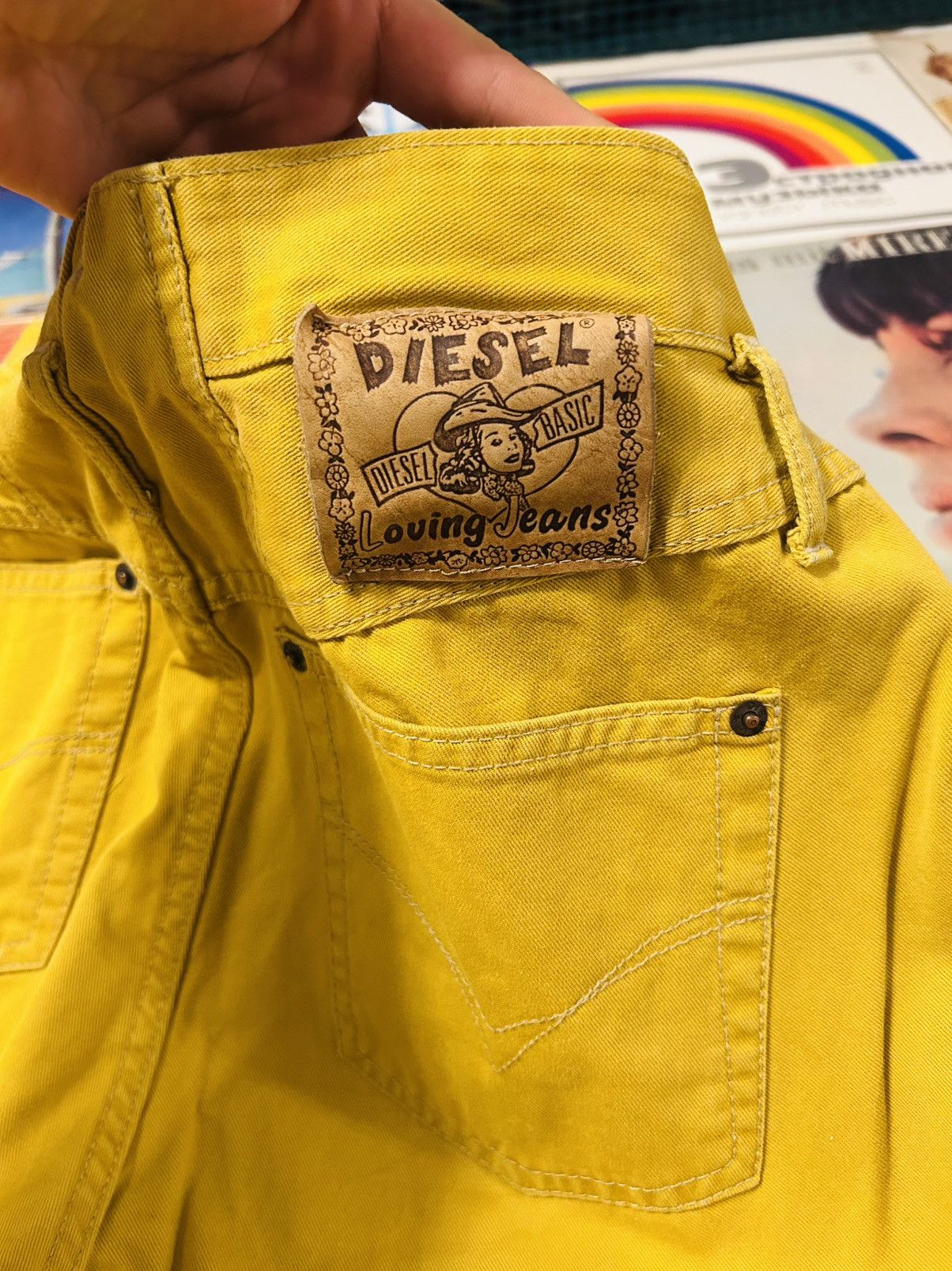 Diesel Vintage 90s Diesel Loving Jeans Cowboy Style Wide Fit Size 32" / US 10 / IT 46 - 1 Thumbnail