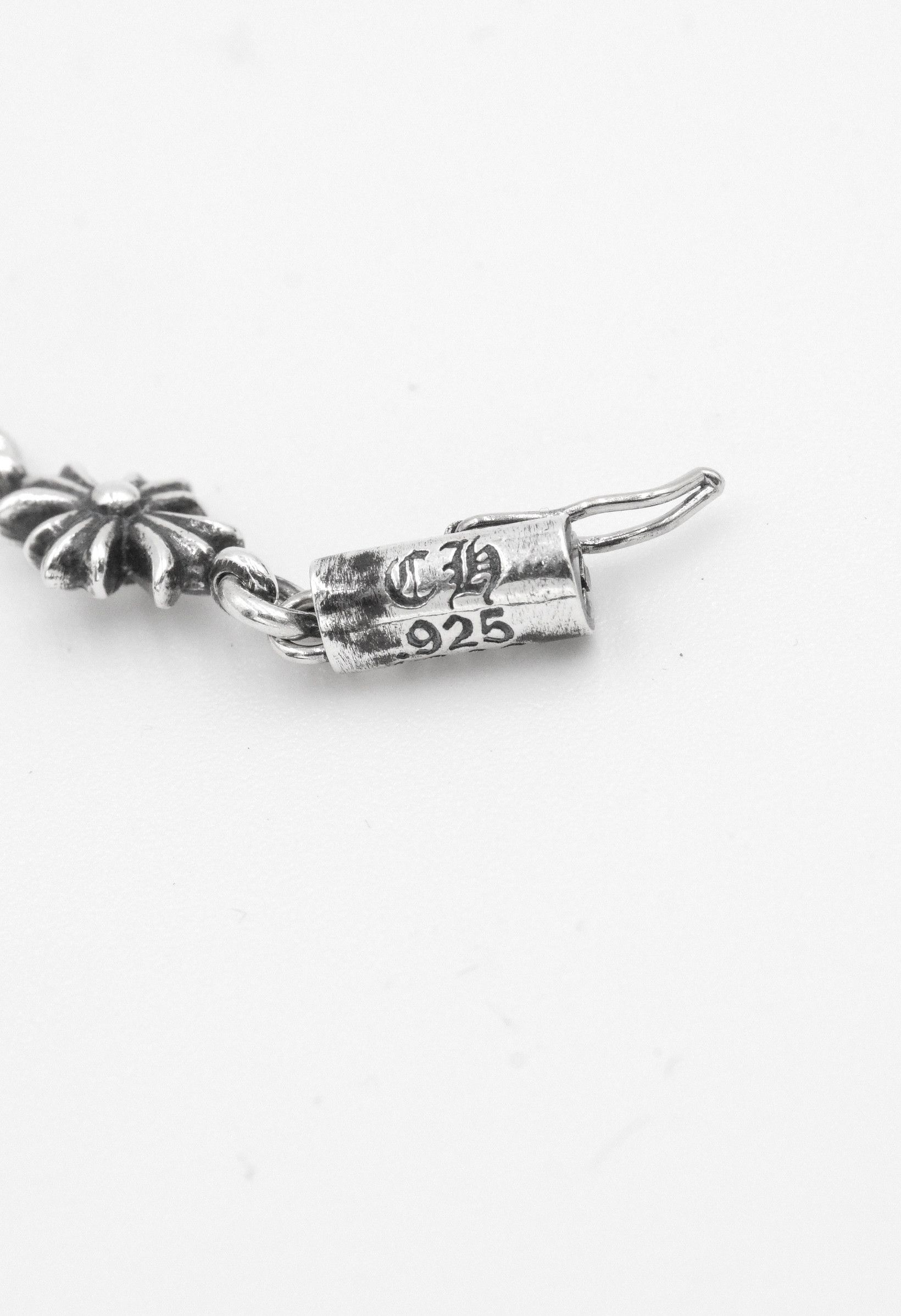 Chrome Hearts Chrome Hearts 925 Silver Tiny E Bracelet - 11L Size ONE SIZE - 6 Thumbnail