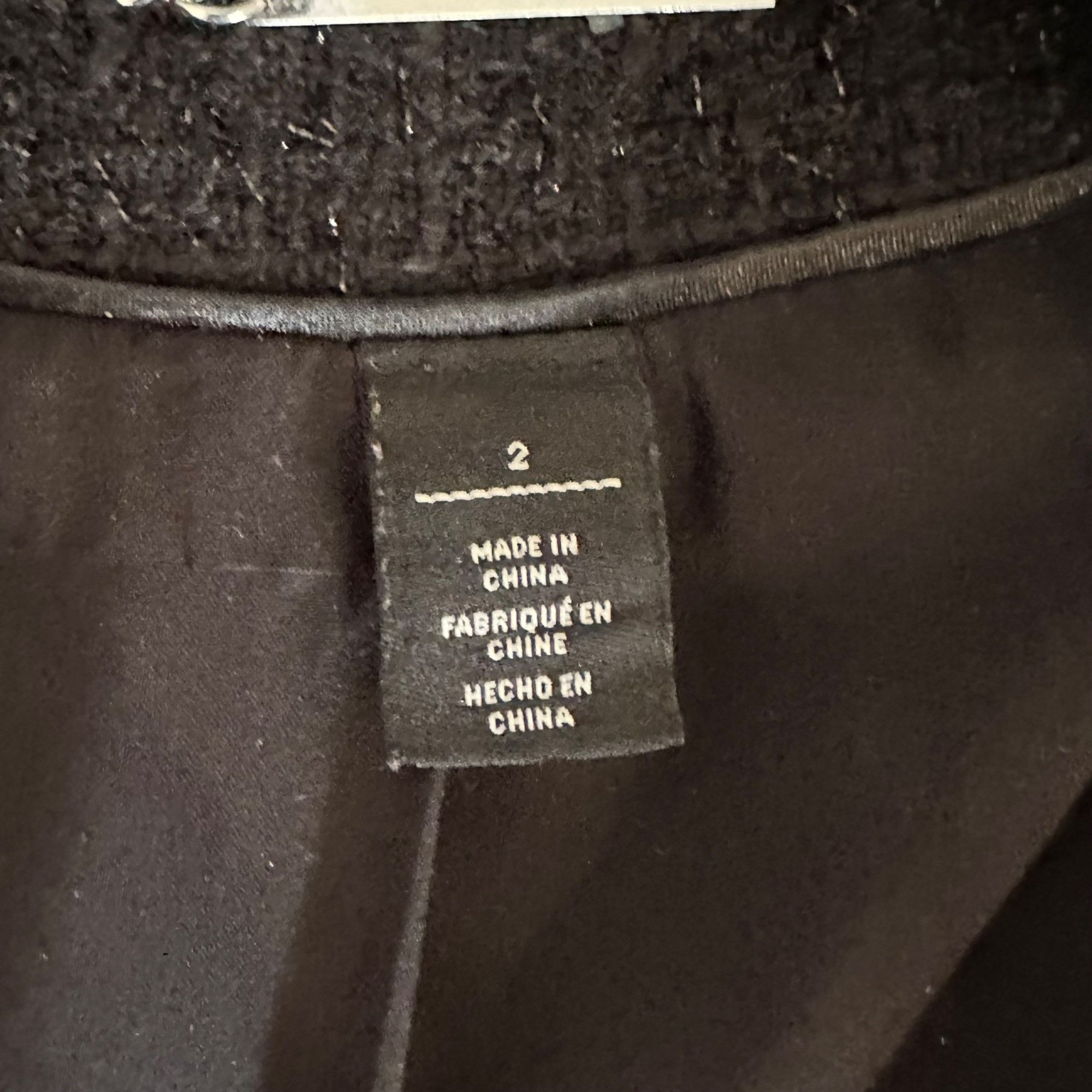 White House Black Market ✨White House Black Market Women's Black Tweed Jacket With Pe Size XS / US 0-2 / IT 36-38 - 6 Thumbnail