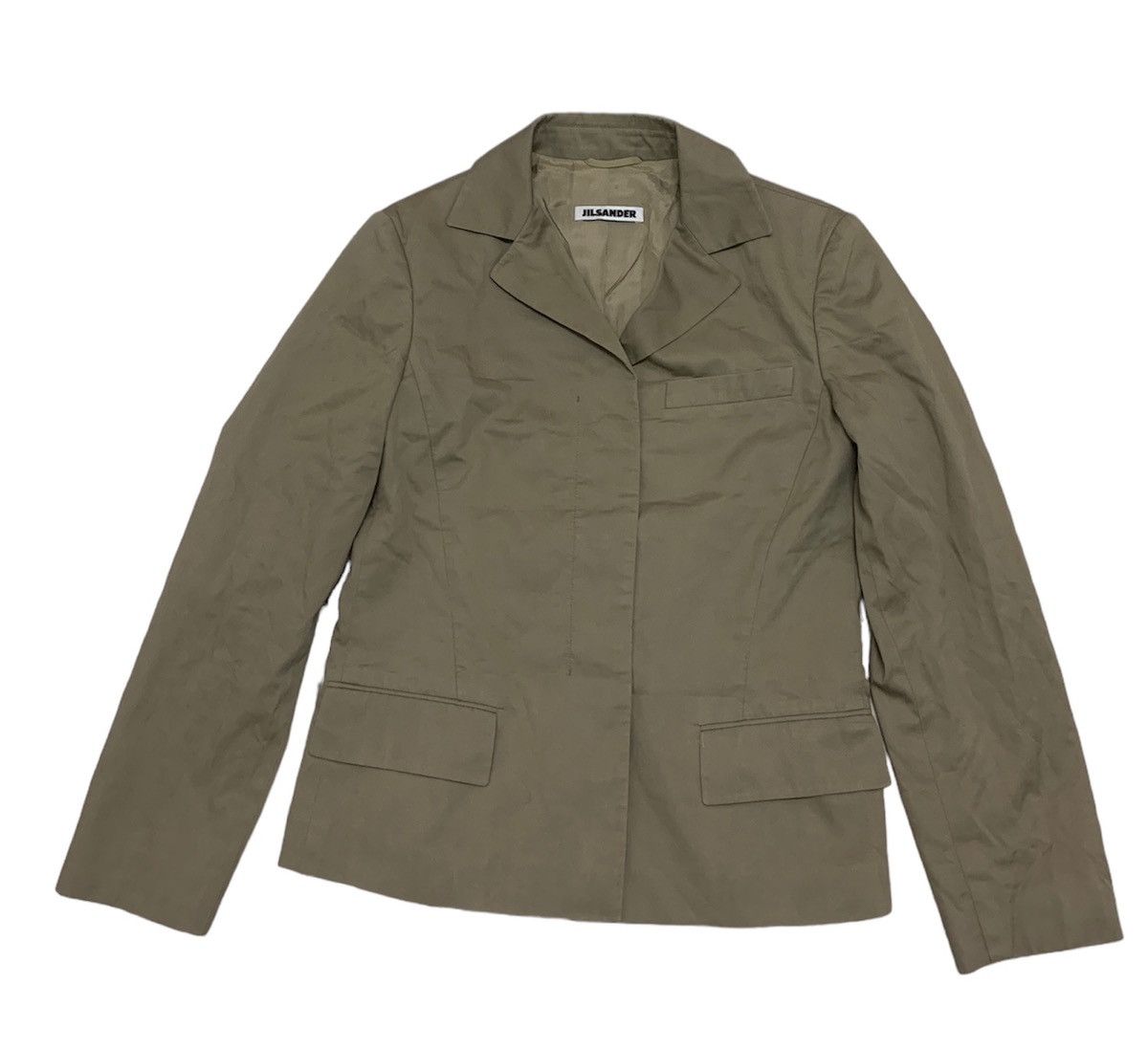 Jil Sander JIL SANDER KHAKI TAILORED BLAZER JACKET Size XS / US 0-2 / IT 36-38 - 1 Thumbnail
