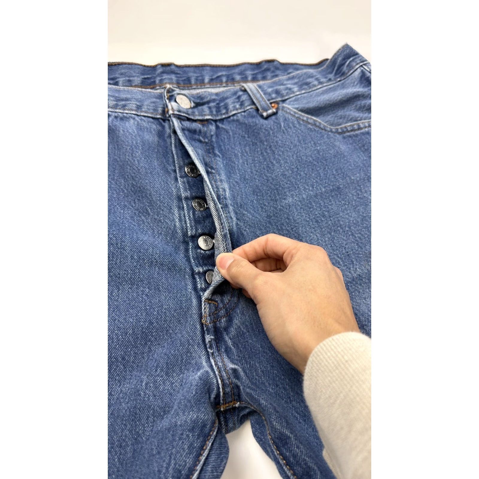 Levi's Levi’s 501 Jeans Mens Blue 36 x 30 Not Redline Size US 36 / EU 52 - 4 Thumbnail
