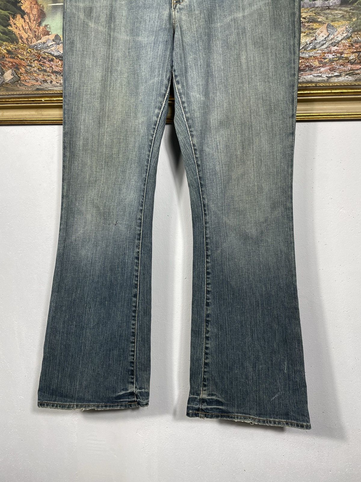 Gap × If Six Was Nine × Vintage Gap Vintage Y2k Denim Jeans Flare Pants Washed Distressed Size US 36 / EU 52 - 5 Thumbnail