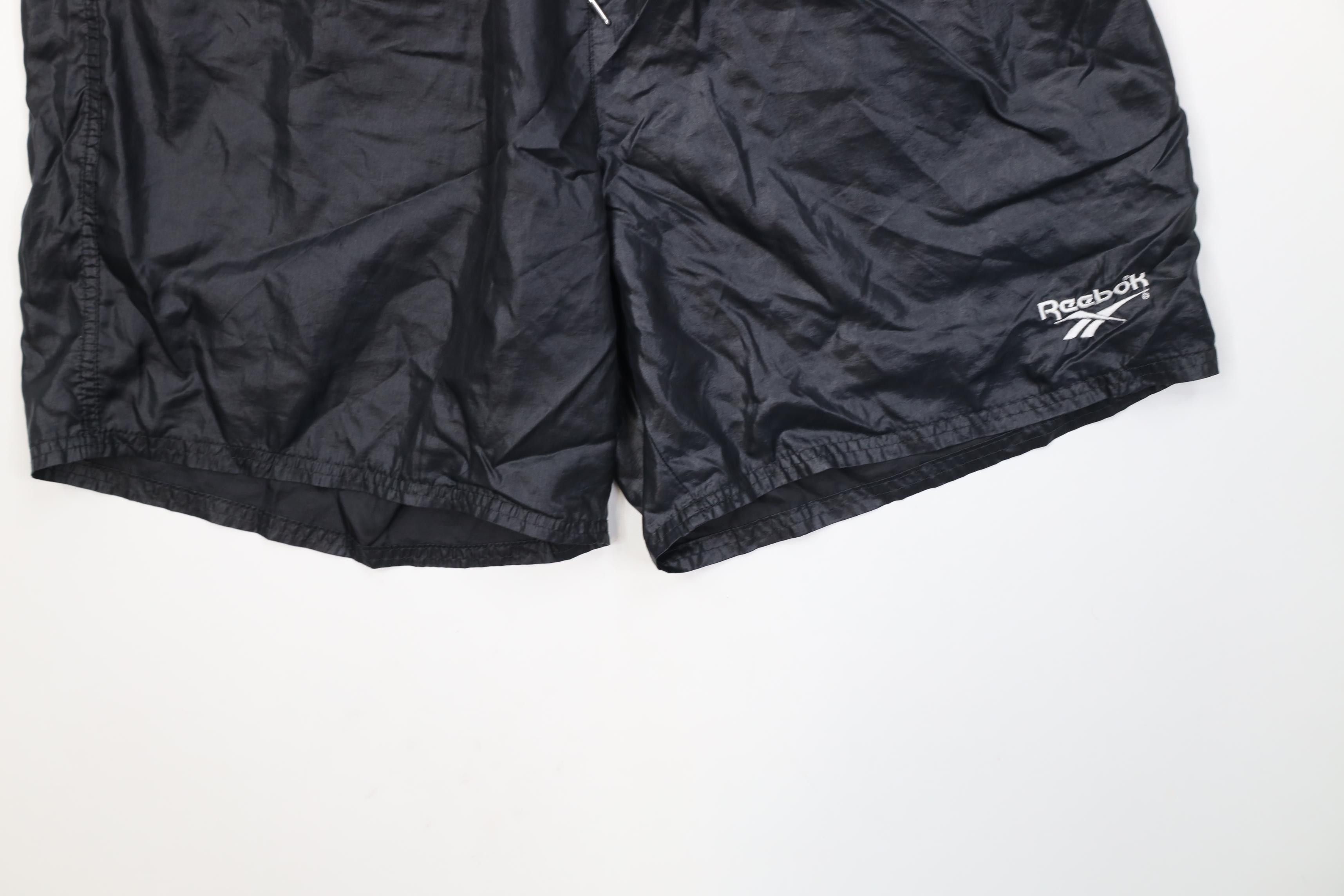 Reebok Vintage 90s Reebok Lined Running Jogging Soccer Shorts Black Size US 34 / EU 50 - 4 Thumbnail