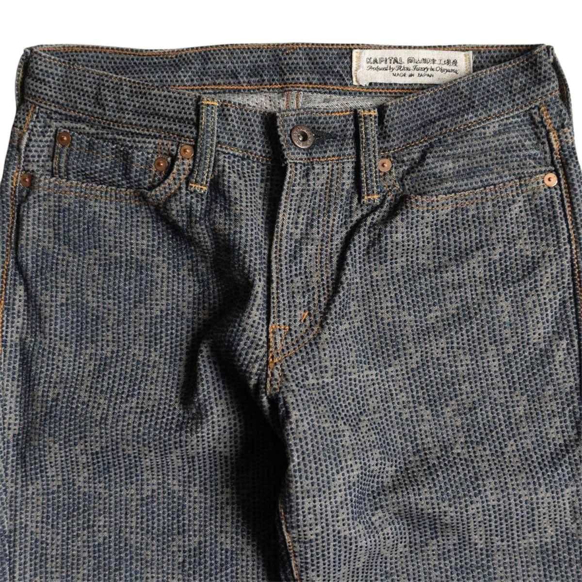 Kapital × Kapital Kountry Kapital Century Denim Indigo No 7S 5p Monkey Cisco- Stone Size US 30 / EU 46 - 4 Thumbnail