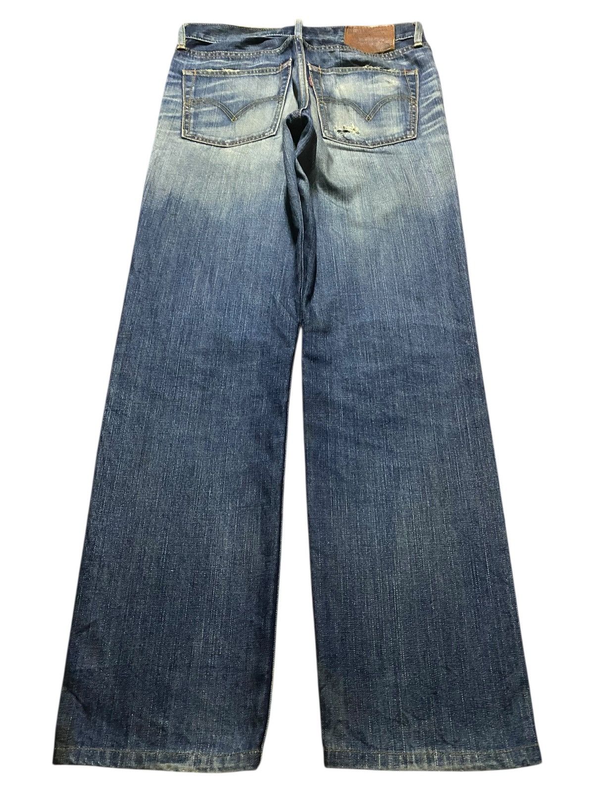 Levi's Vintage Levis 702 Mud Wash Distressed Loose Jeans Size US 31 - 2 Thumbnail