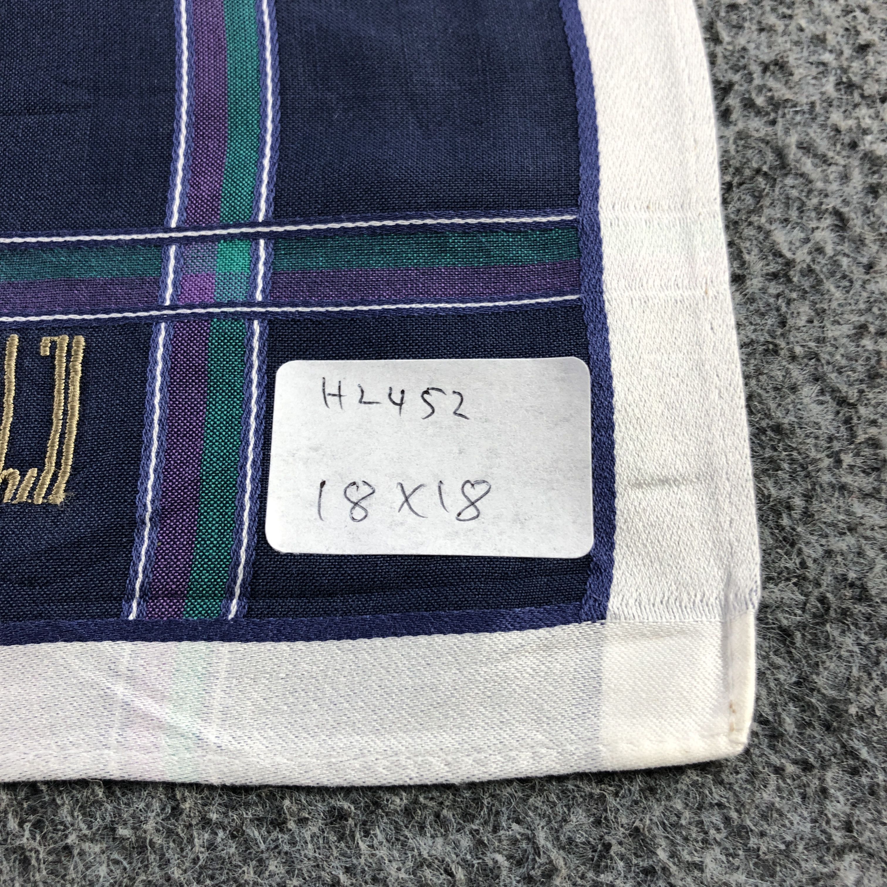 Alfred Dunhill Dunhill Handkerchief Neckerchief Bandana H2452 Size ONE SIZE - 6 Thumbnail
