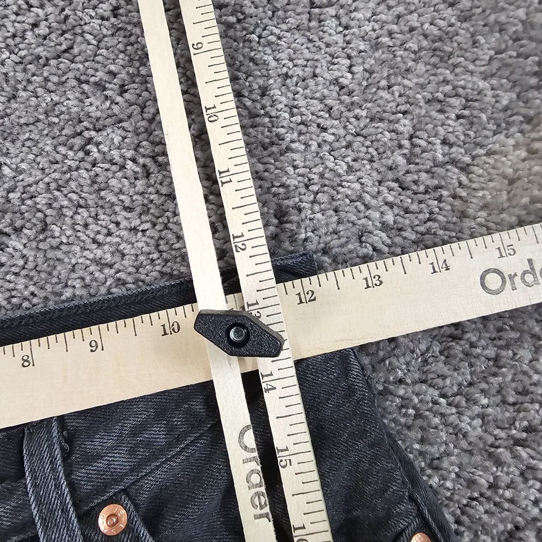 Levi's Levi's 501 Jeans Womens 24 Black Mid Rise Straight Button Fly Denim 23x29 Size 42" / US 20 - 5 Thumbnail