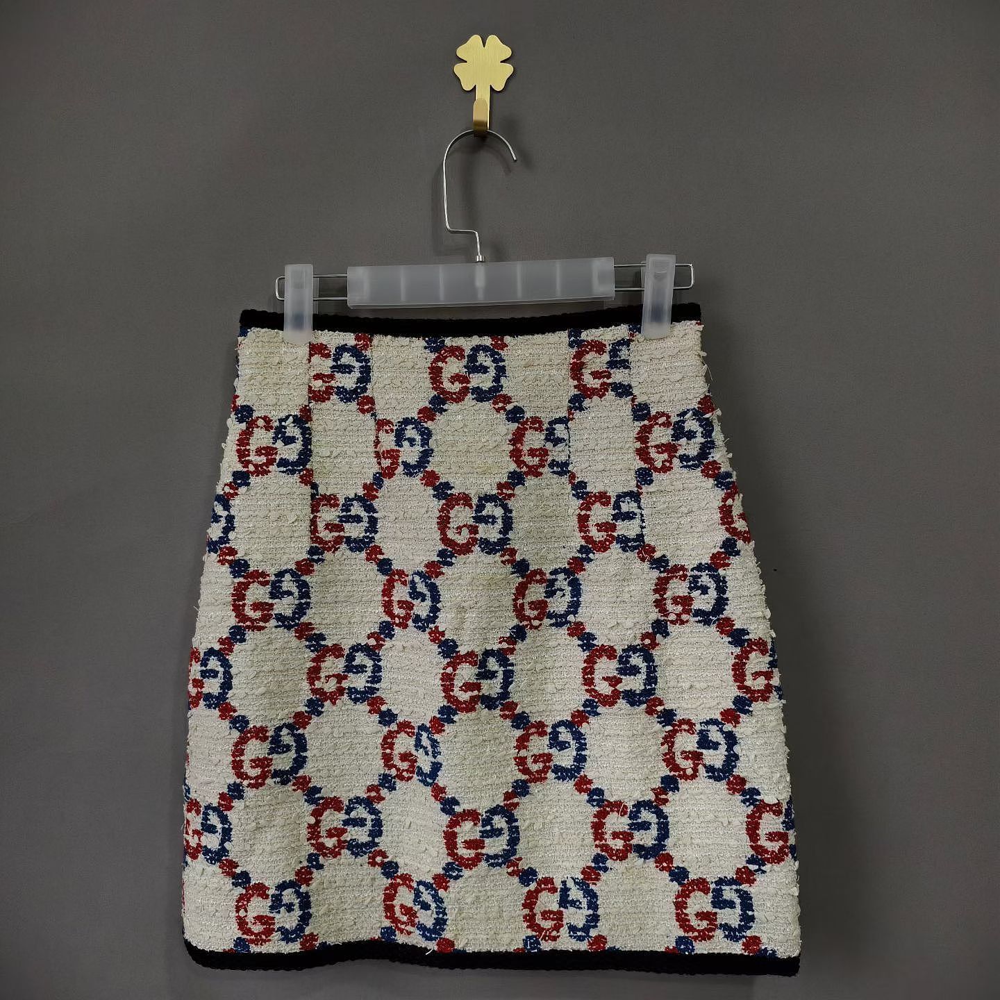 Gucci Gucci GG Monogram Tweed Mini Skirt Size 36 Size 25" / US 0 / IT 36 - 1 Thumbnail