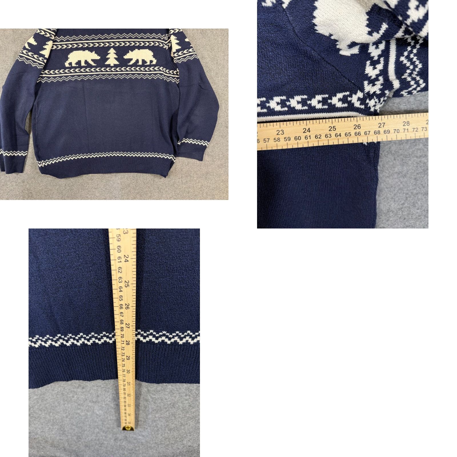 Lands' End Lands' End Sweater Mens 2XL Blue Fair Isle Stretch Polar Bear Pullover Crew Neck NWT Holiday Long Sleeve Christmas Winter Casual Mens Size US XXL / EU 58 / 5 - 9 Thumbnail