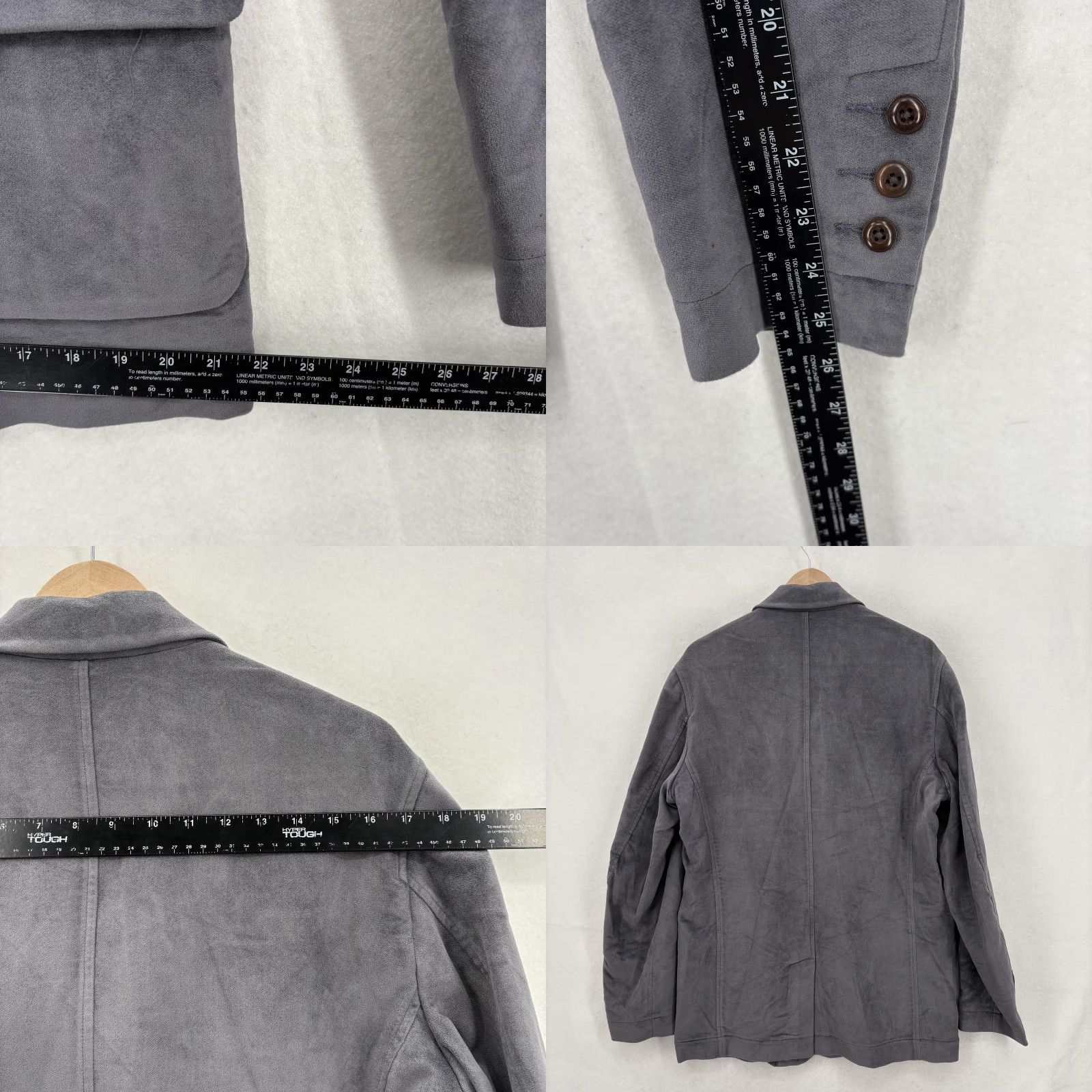 Tommy Bahama Tommy Bahama Island Soft Blazer Mens M Gray Faux Suede Sport Coat Italian Jacket/Coat Size 40R - 10 Thumbnail