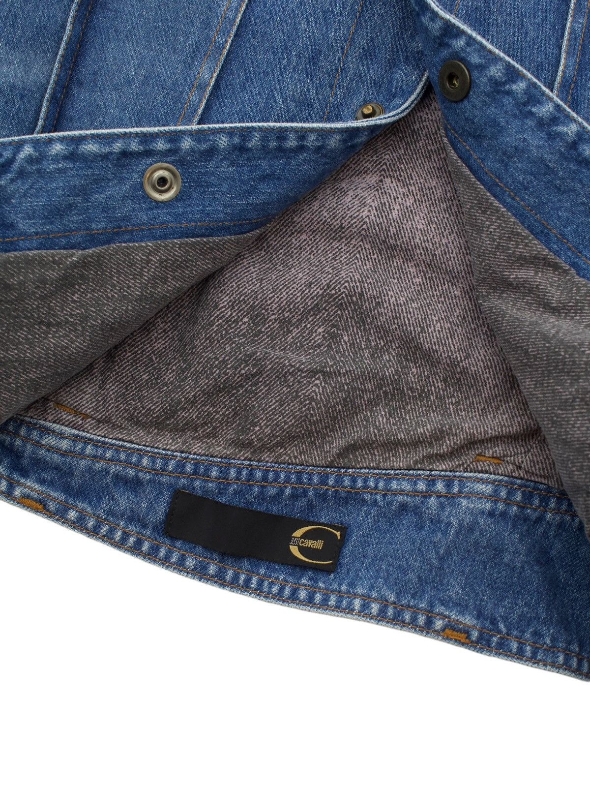 Just Cavalli Vintage Just Cavalli asymmetrical denim jacket Size S / US 4 / IT 40 - 8 Thumbnail