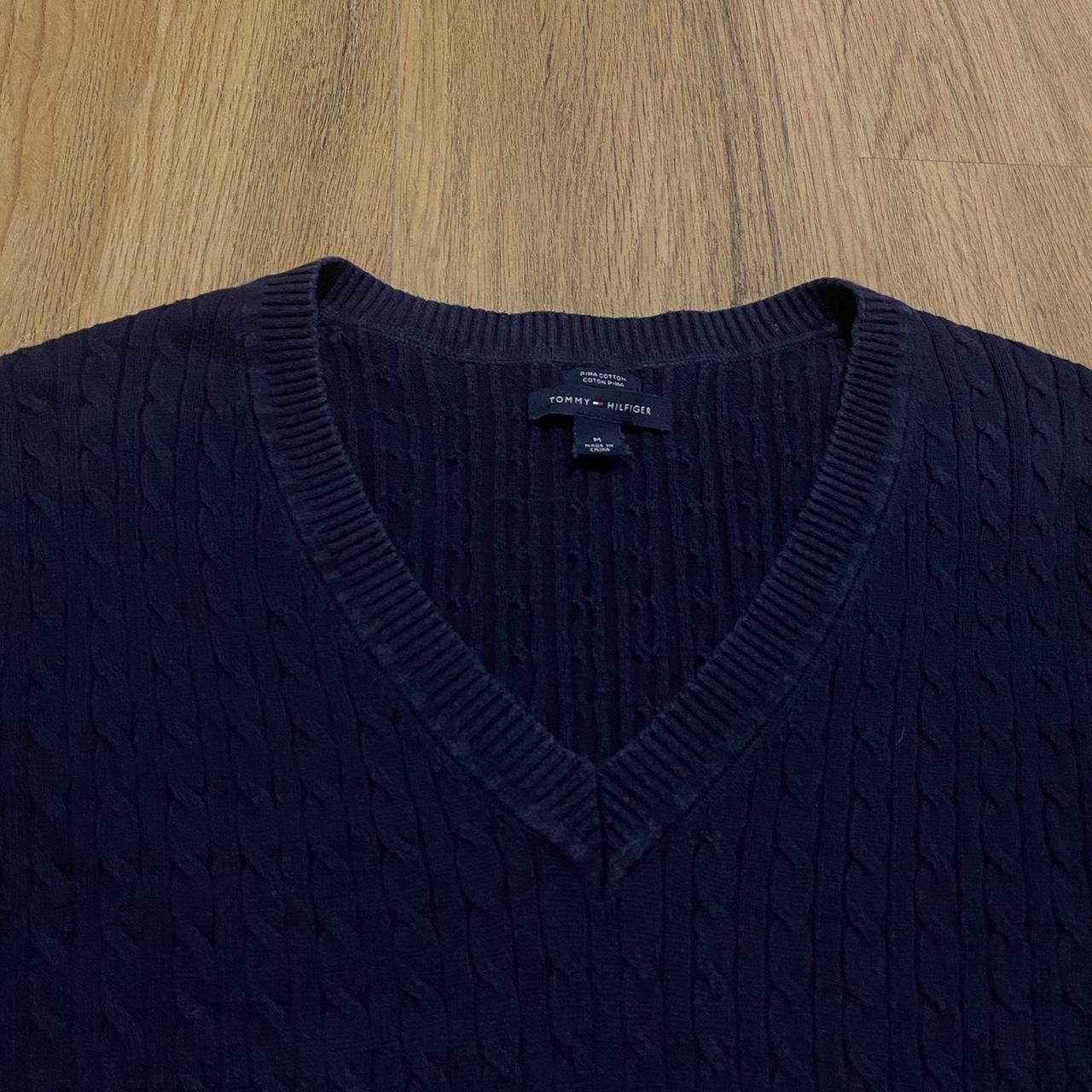 Tommy Hilfiger Navy blue Tommy Hilfiger V-neck sweater Size US M / EU 48-50 / 2 - 3 Thumbnail