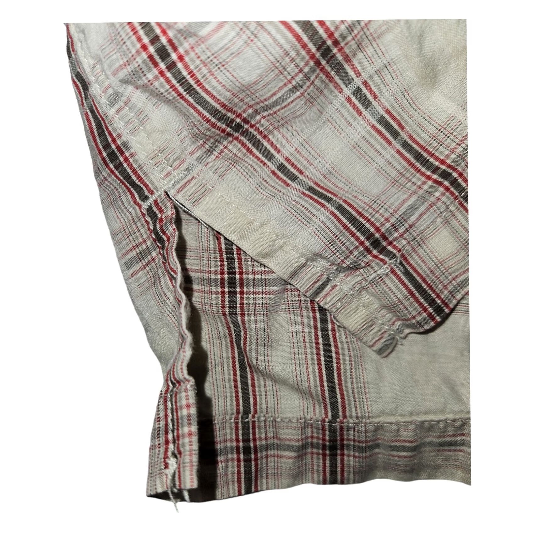 Vintage Columbia Button Shirt Short Sleeve Men's XXL Cream Red Plaid Casual Outdoors Size US XXL / EU 58 / 5 - 6 Thumbnail