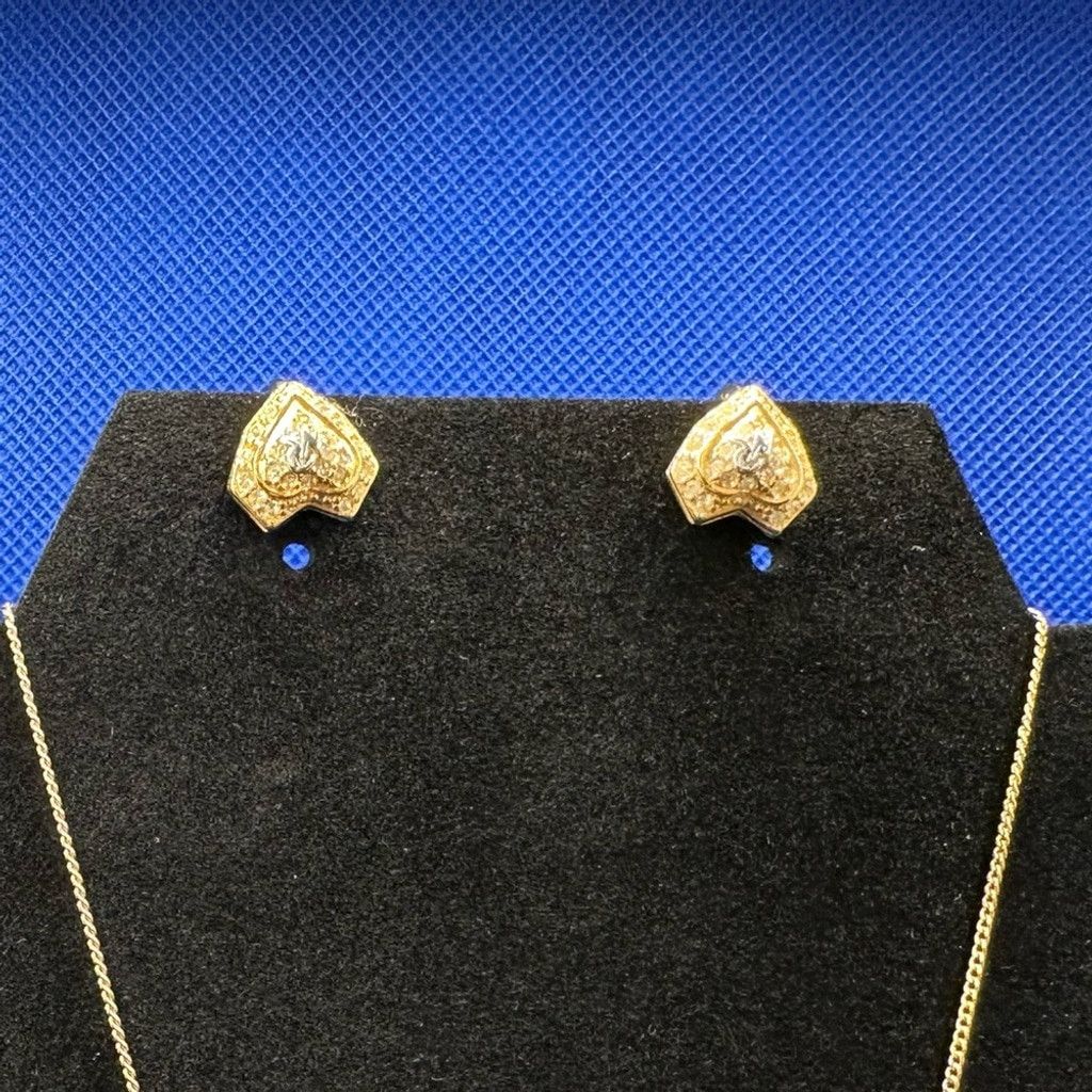 Nina Ricci Nina Ricci heart necklace and earring set Size ONE SIZE - 2 Thumbnail