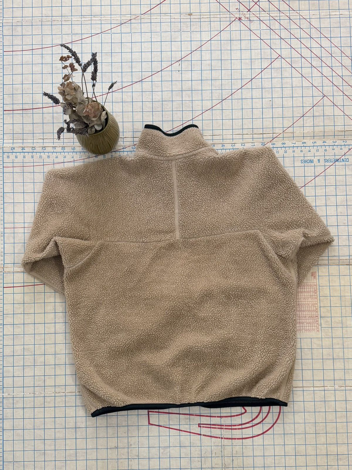 Patagonia × Vintage Vintage Patagonia Oatmeal Deep Pile Full Zip Fleece Large Size US L / EU 52-54 / 3 - 11 Thumbnail