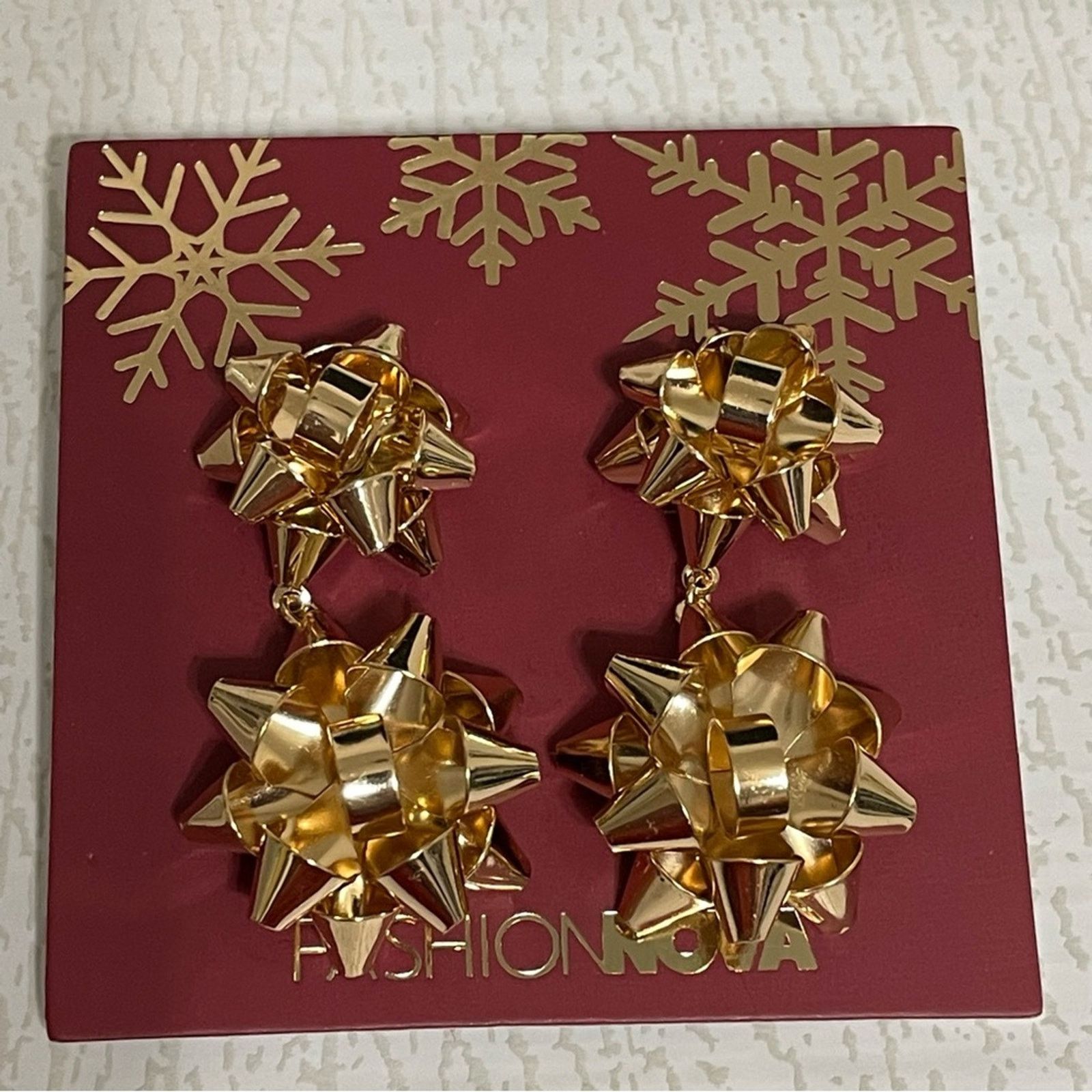 Other FASHION NOVA Cutest Gift Of Them All Earrings NWT Size ONE SIZE - 4 Thumbnail